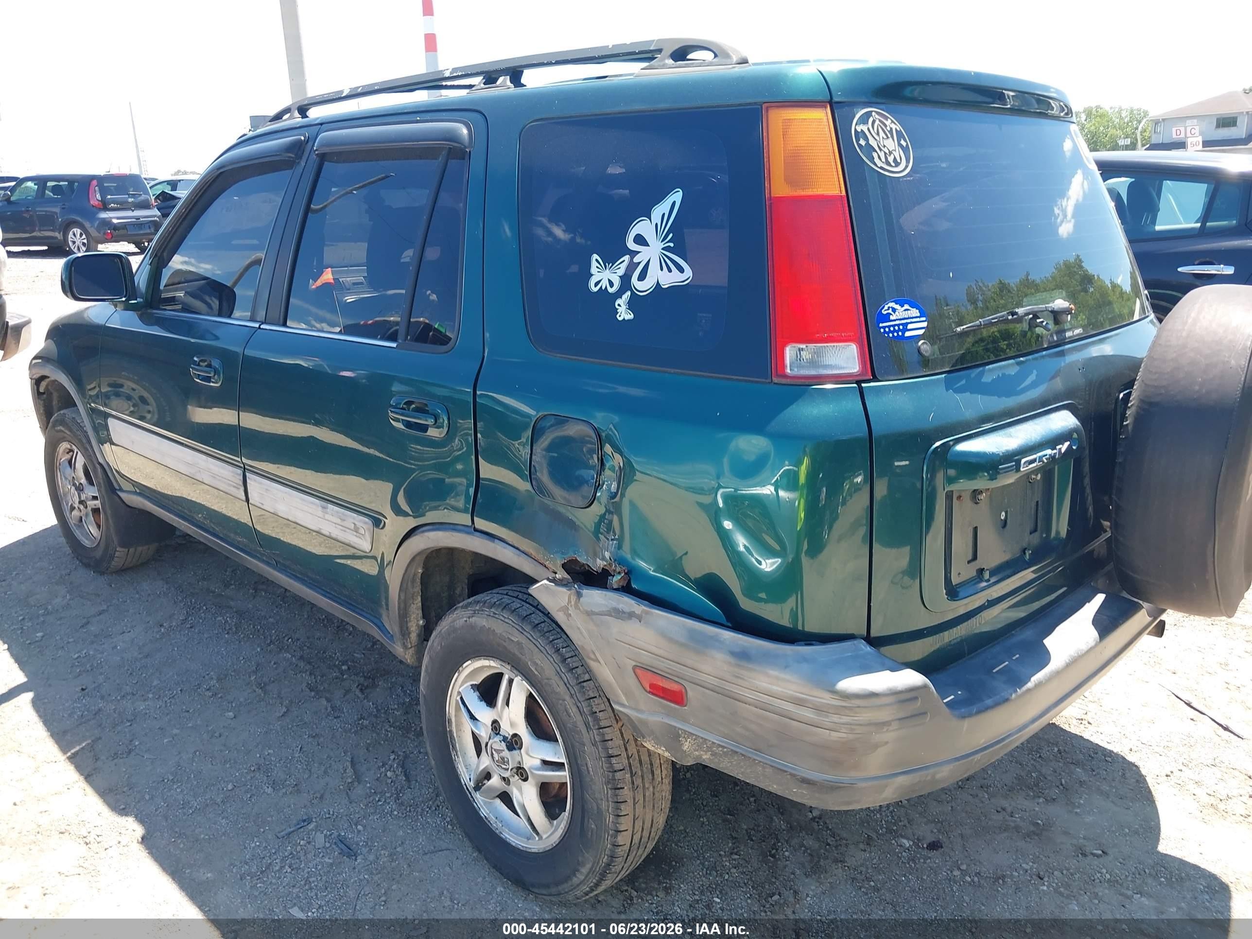 1999 Honda Cr-v Ex Green vin: JHLRD1860XC051066