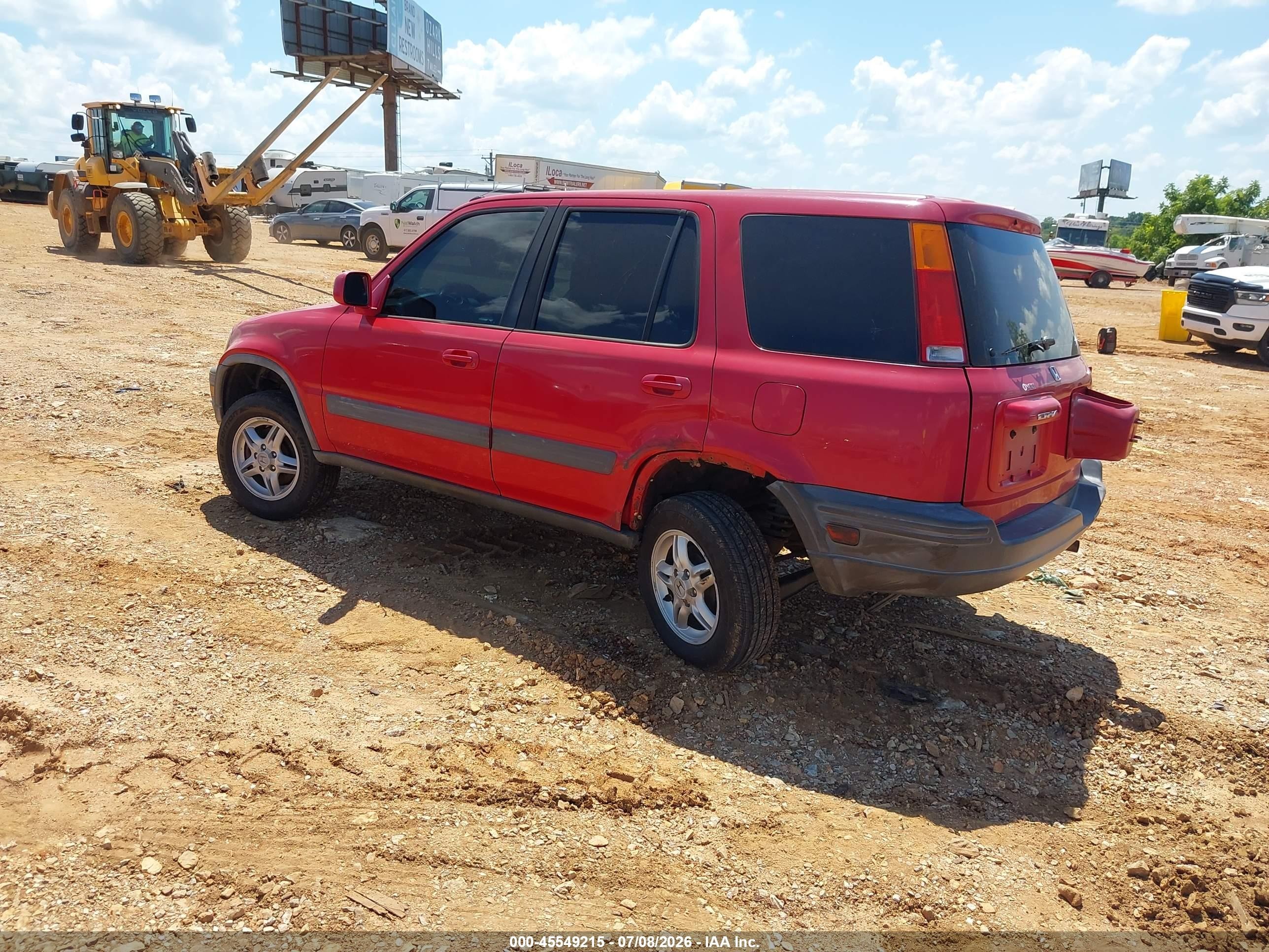 1999 Honda Cr-v Ex Red vin: JHLRD1860XC085346