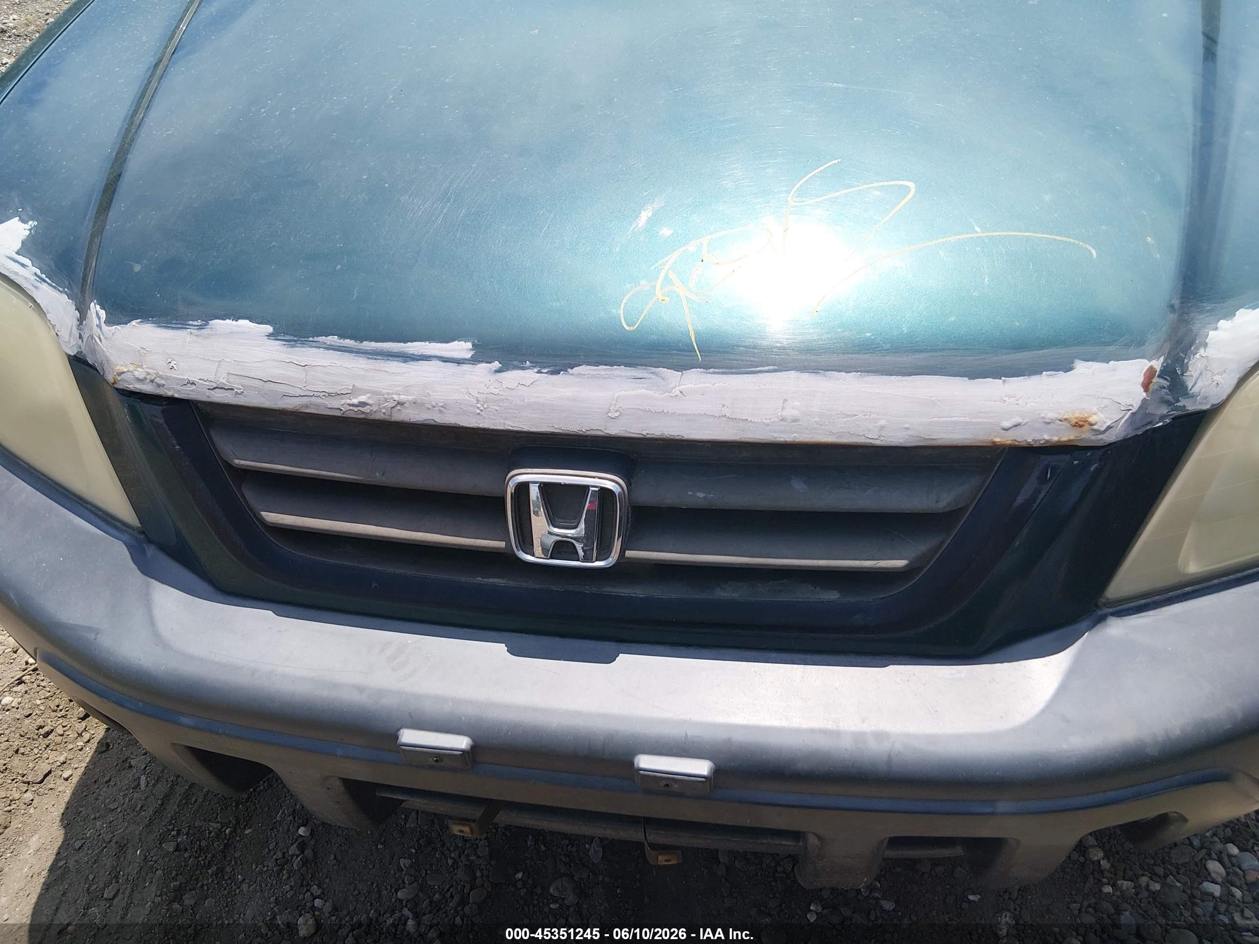 2000 Honda Cr-v Ex Green vin: JHLRD1860YC007764