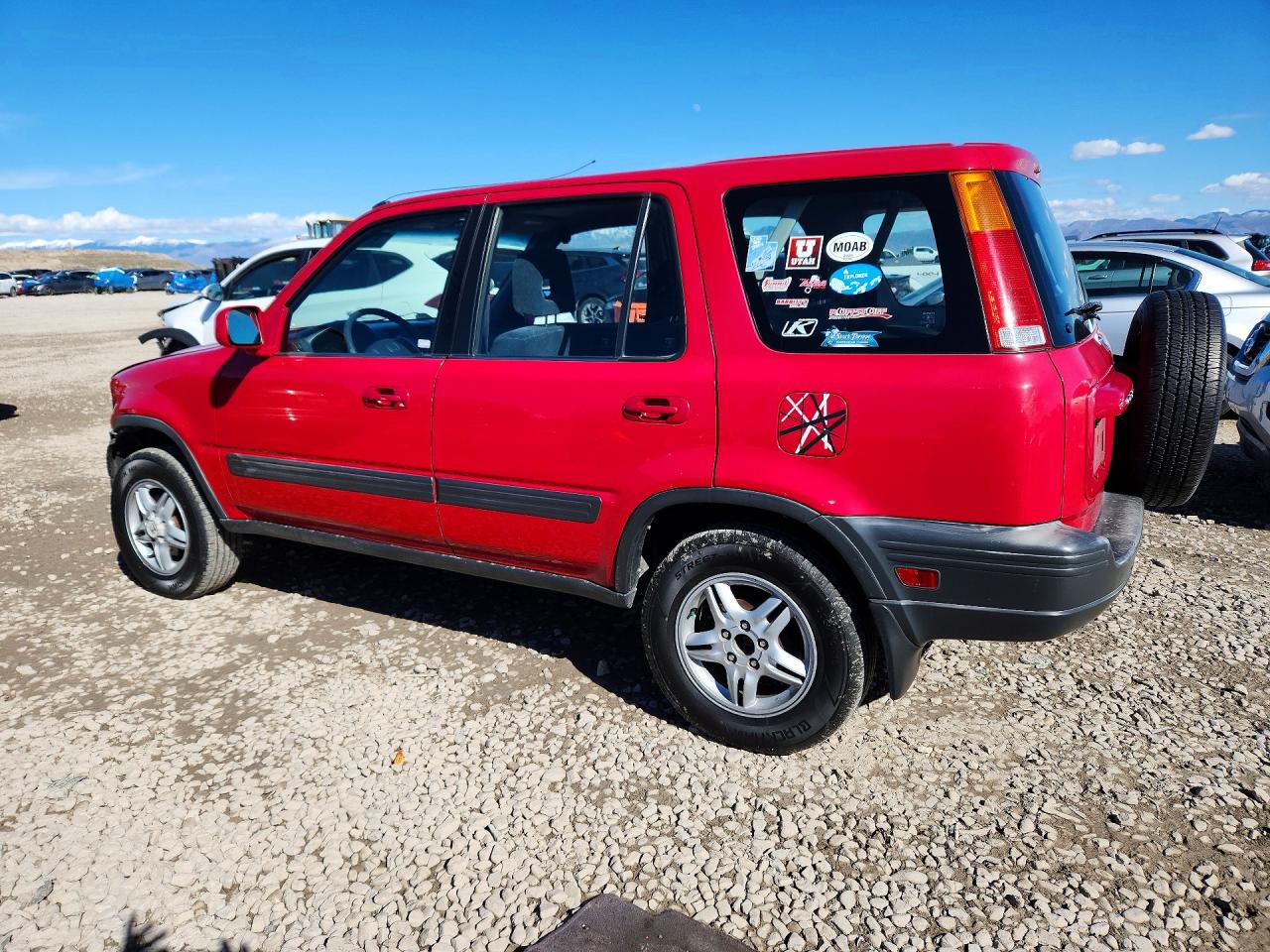 2001 Honda Cr-v Ex Red vin: JHLRD18611C043159
