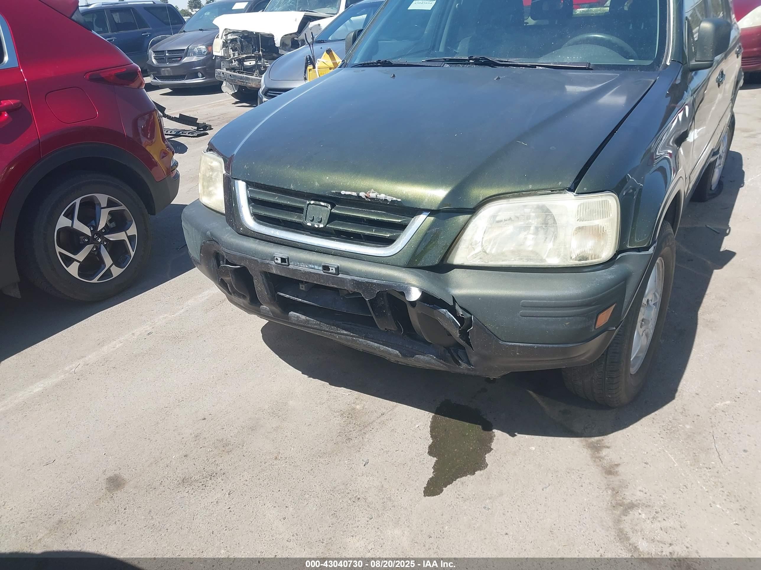 2000 Honda Cr-v Ex Зеленый vin: JHLRD1862YC020063