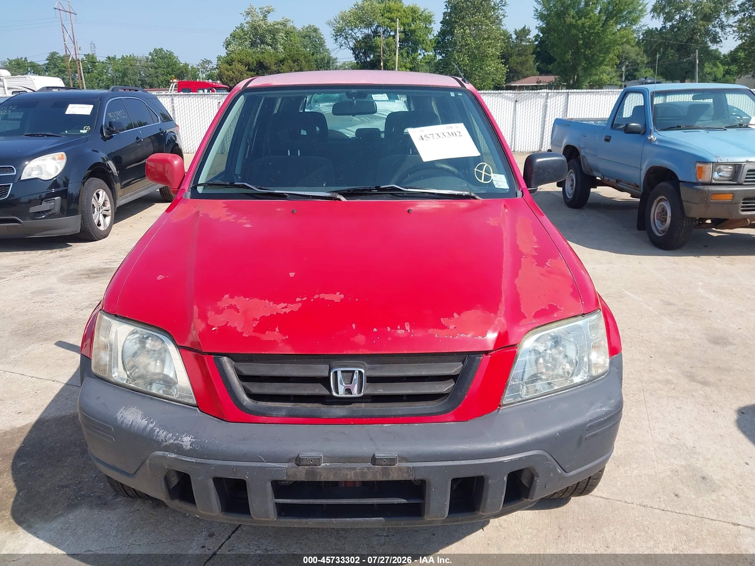 2001 Honda Cr-v Ex Красный vin: JHLRD18631C003102
