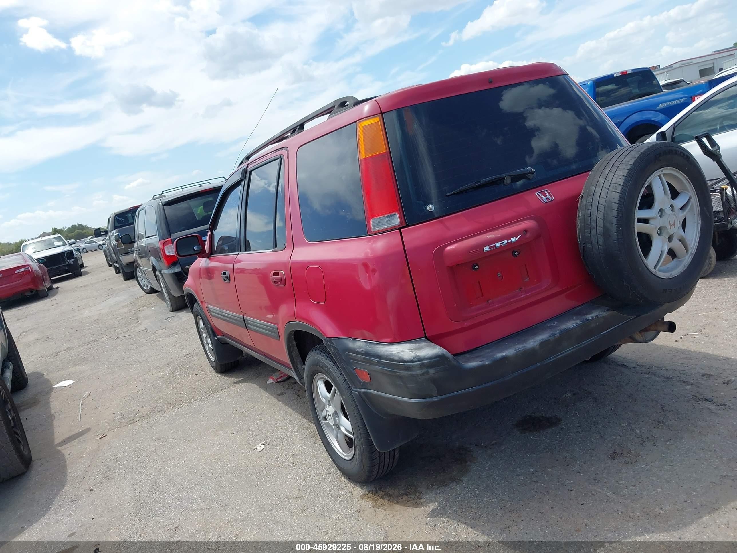 2001 Honda Cr-v Ex Red vin: JHLRD18631C015637
