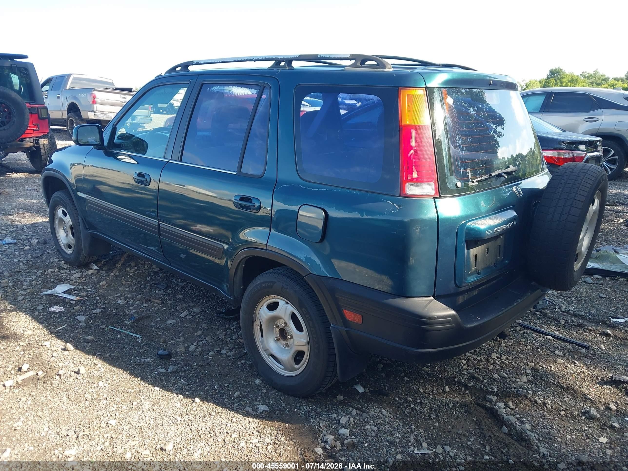 1998 Honda Cr-v Ex Green vin: JHLRD1863WC044630