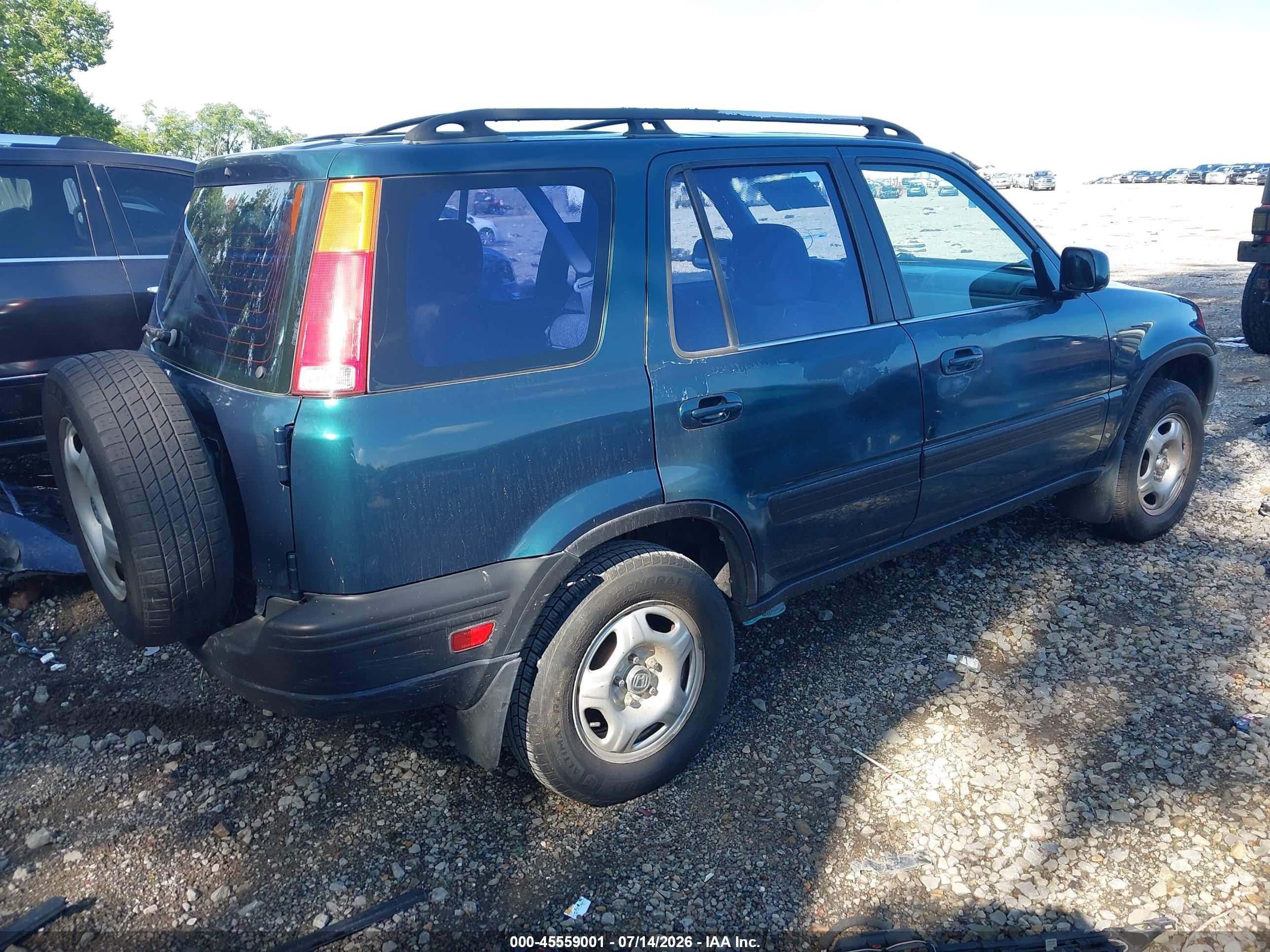 1998 Honda Cr-v Ex Green vin: JHLRD1863WC044630