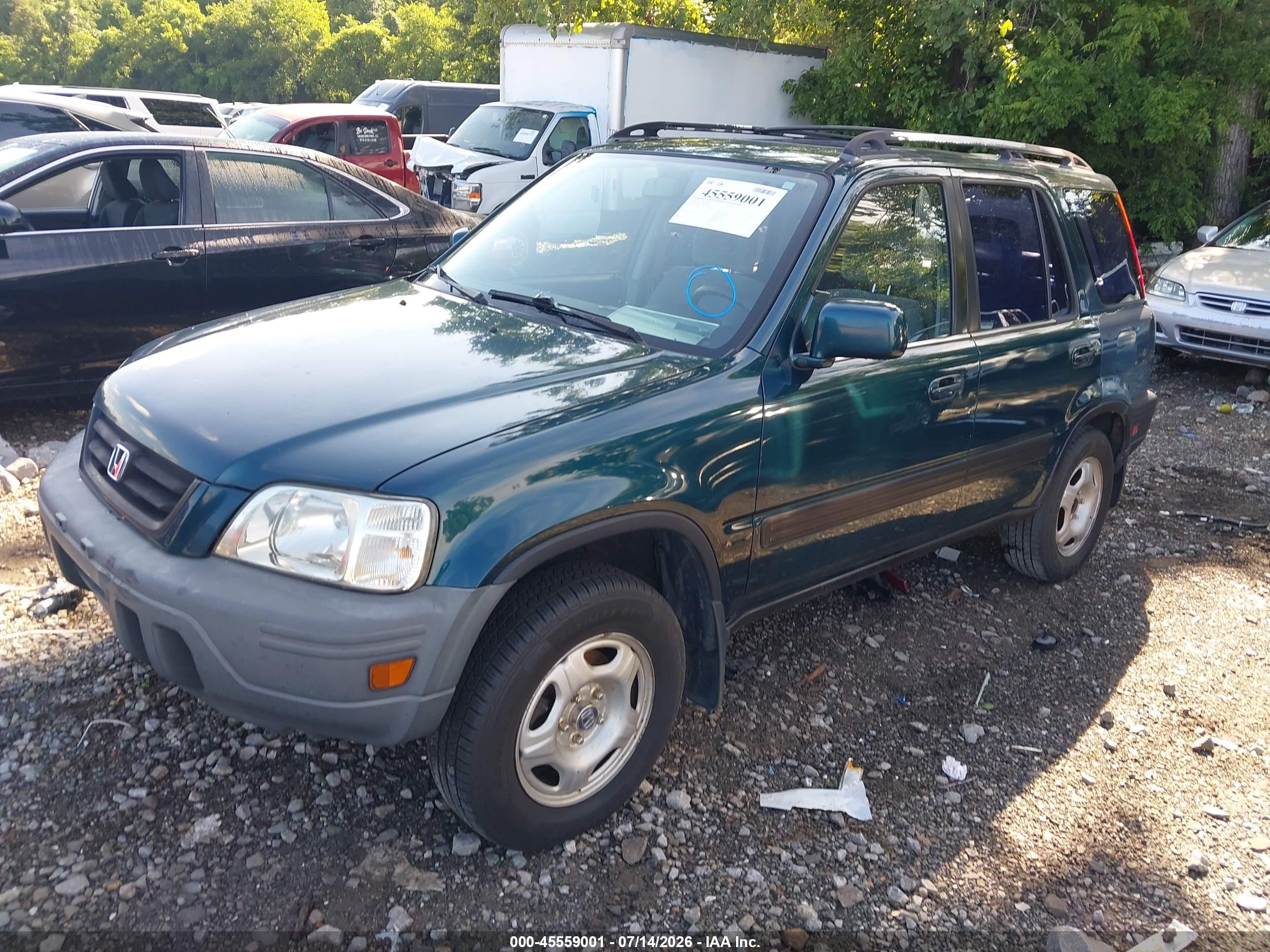 1998 Honda Cr-v Ex Green vin: JHLRD1863WC044630