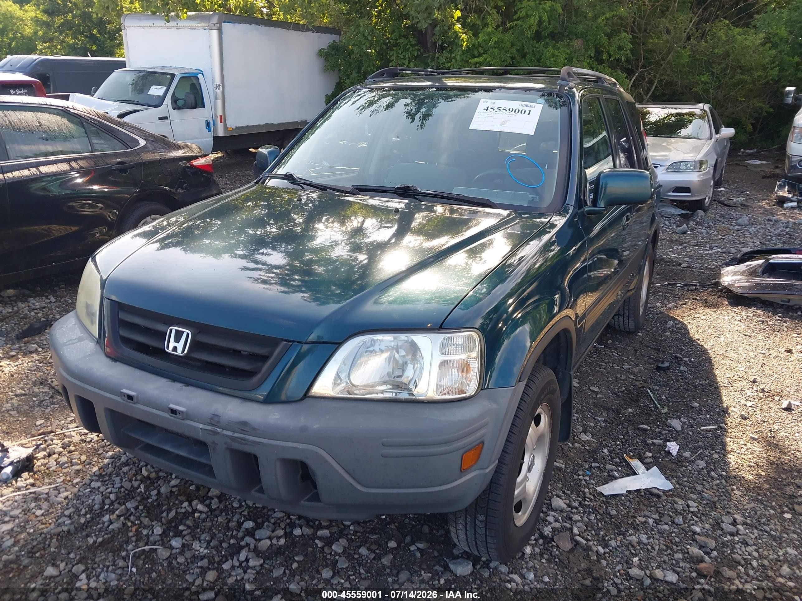 1998 Honda Cr-v Ex Green vin: JHLRD1863WC044630