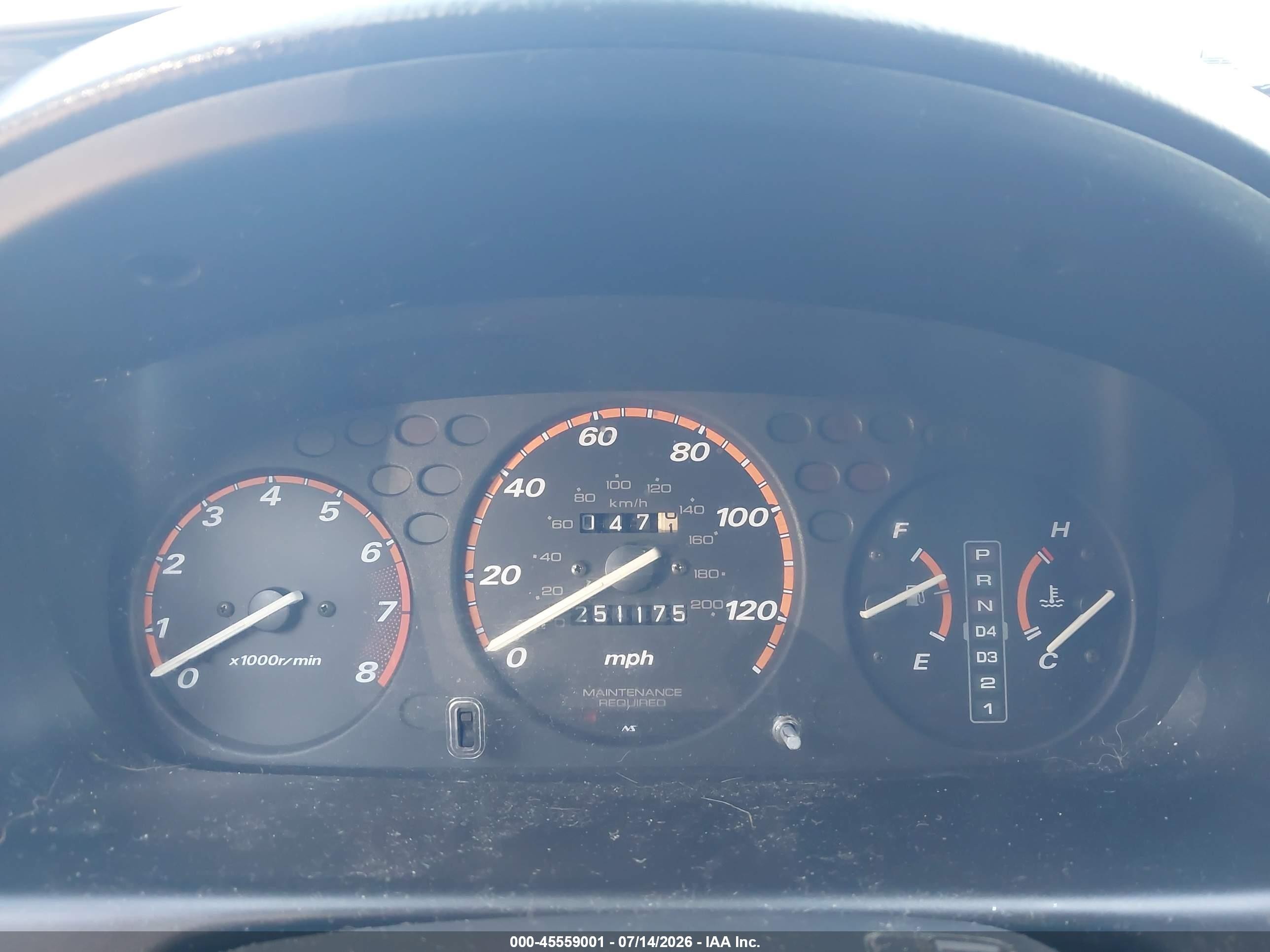 1998 Honda Cr-v Ex Green vin: JHLRD1863WC044630