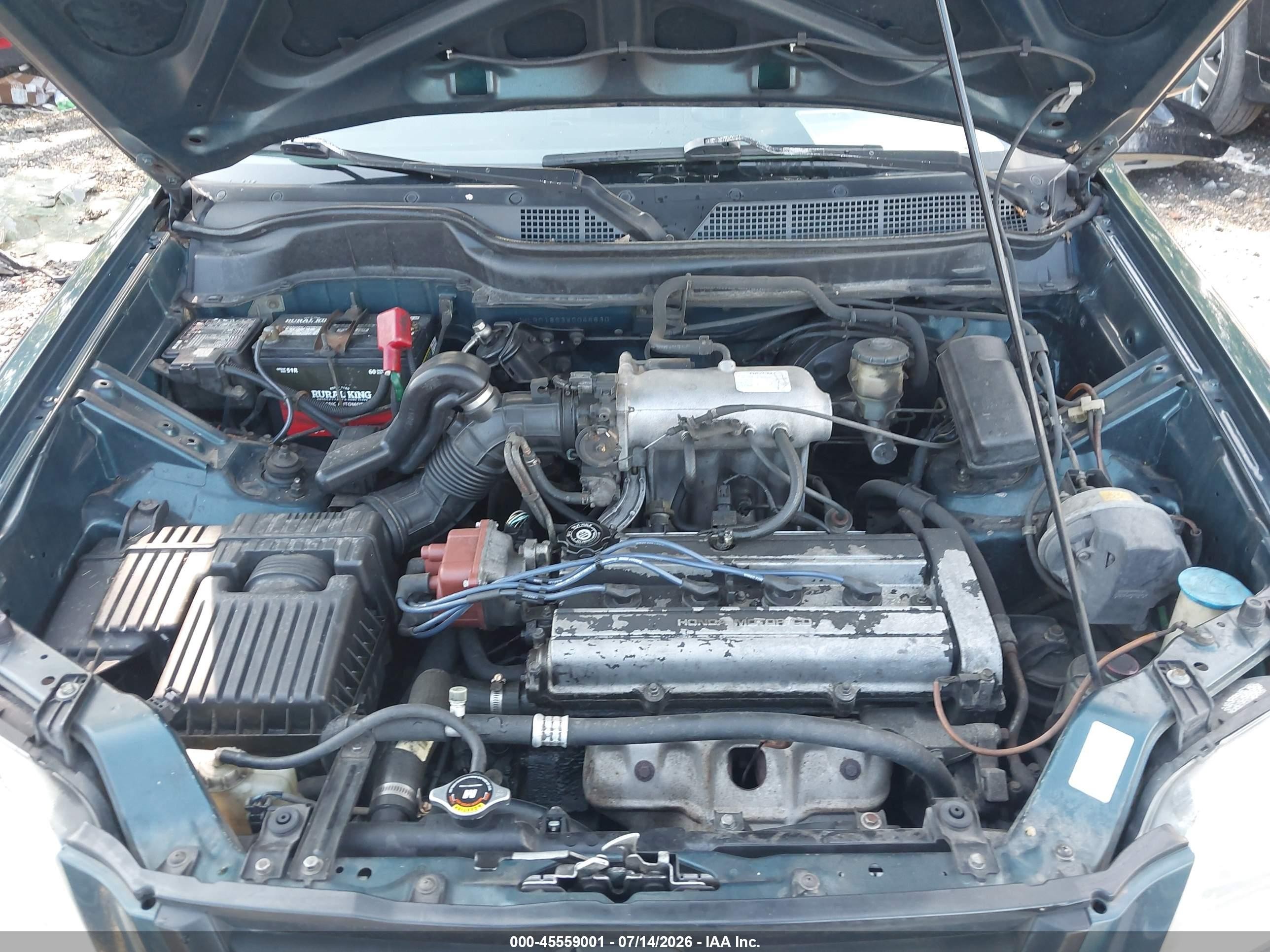 1998 Honda Cr-v Ex Green vin: JHLRD1863WC044630