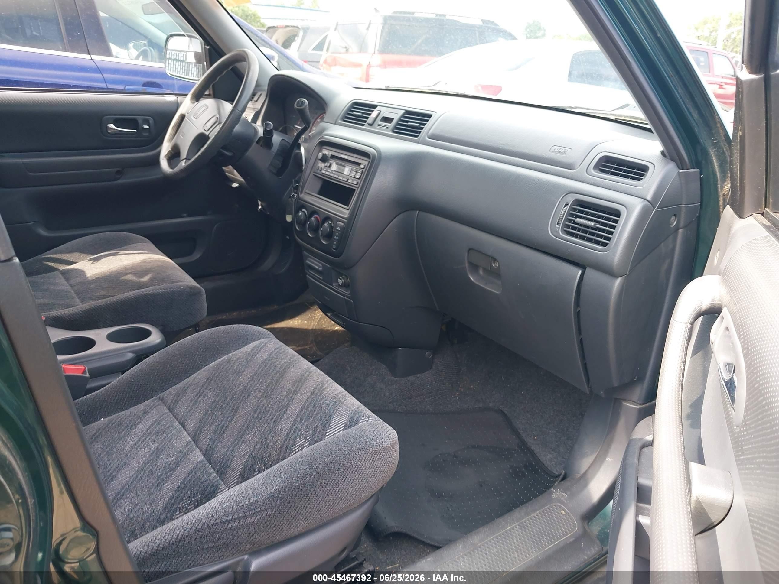1999 Honda Cr-v Ex Green vin: JHLRD1863XC026386