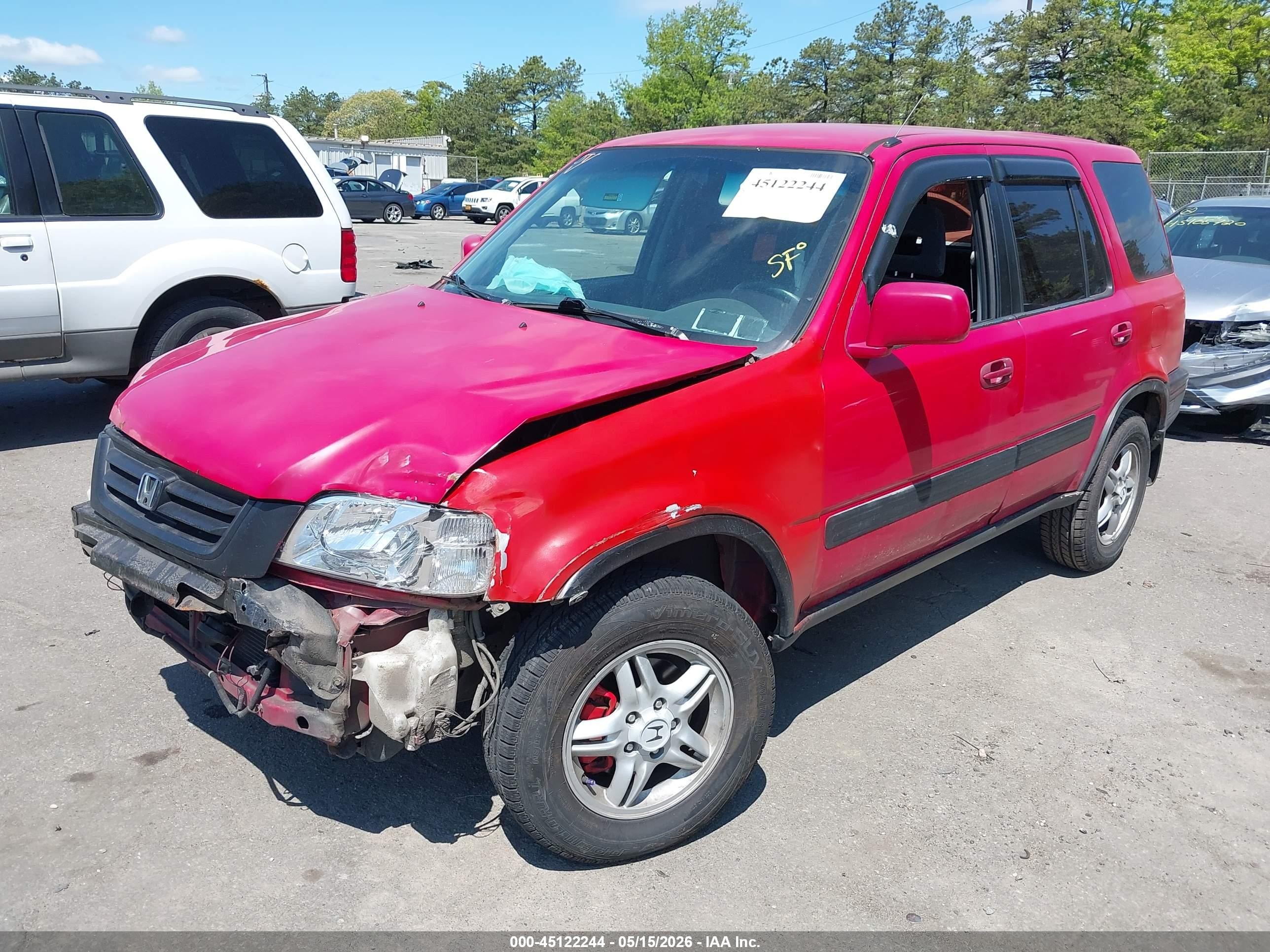 2001 Honda Cr-v Ex Red vin: JHLRD18641C041616