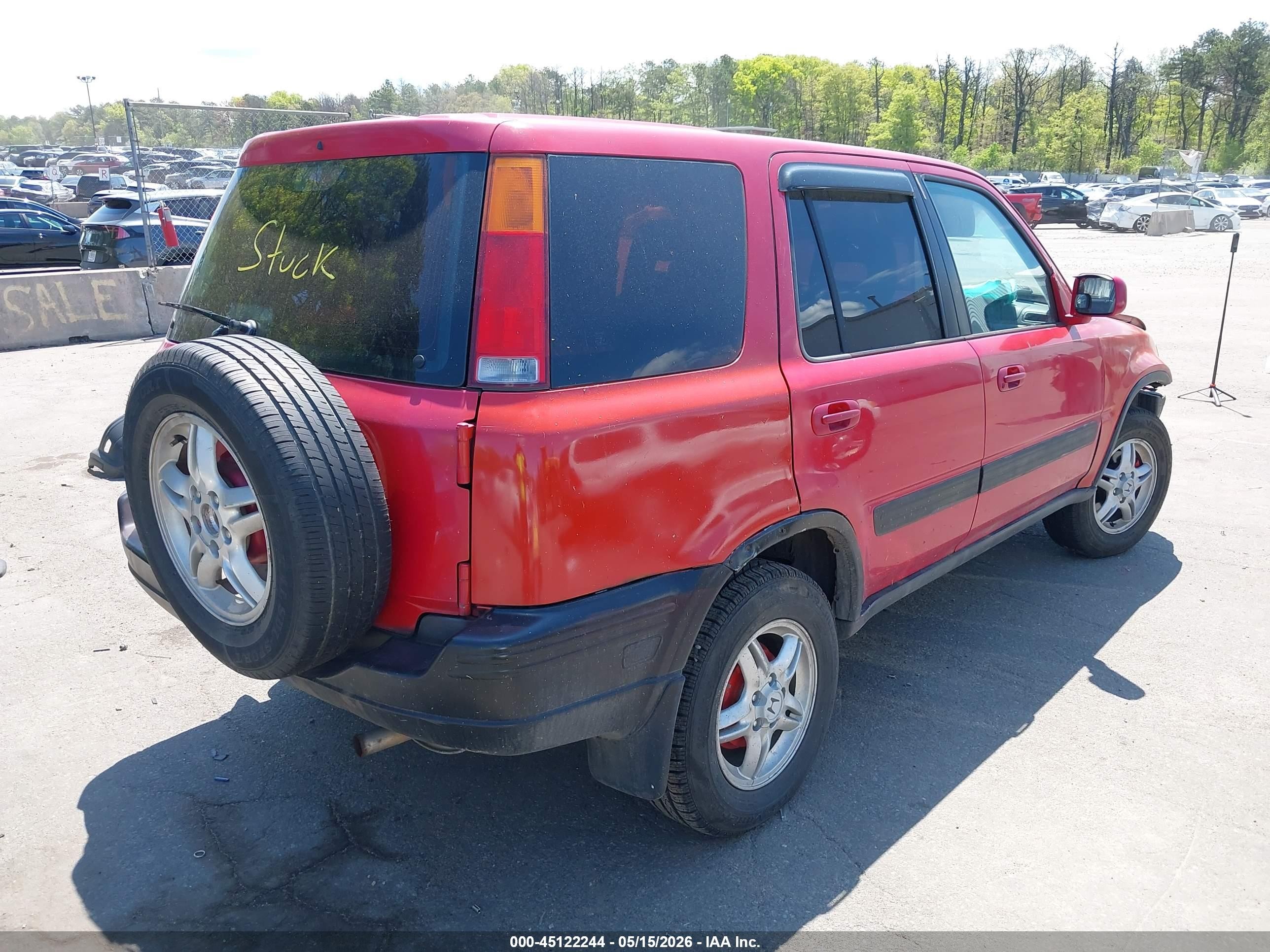 2001 Honda Cr-v Ex Red vin: JHLRD18641C041616
