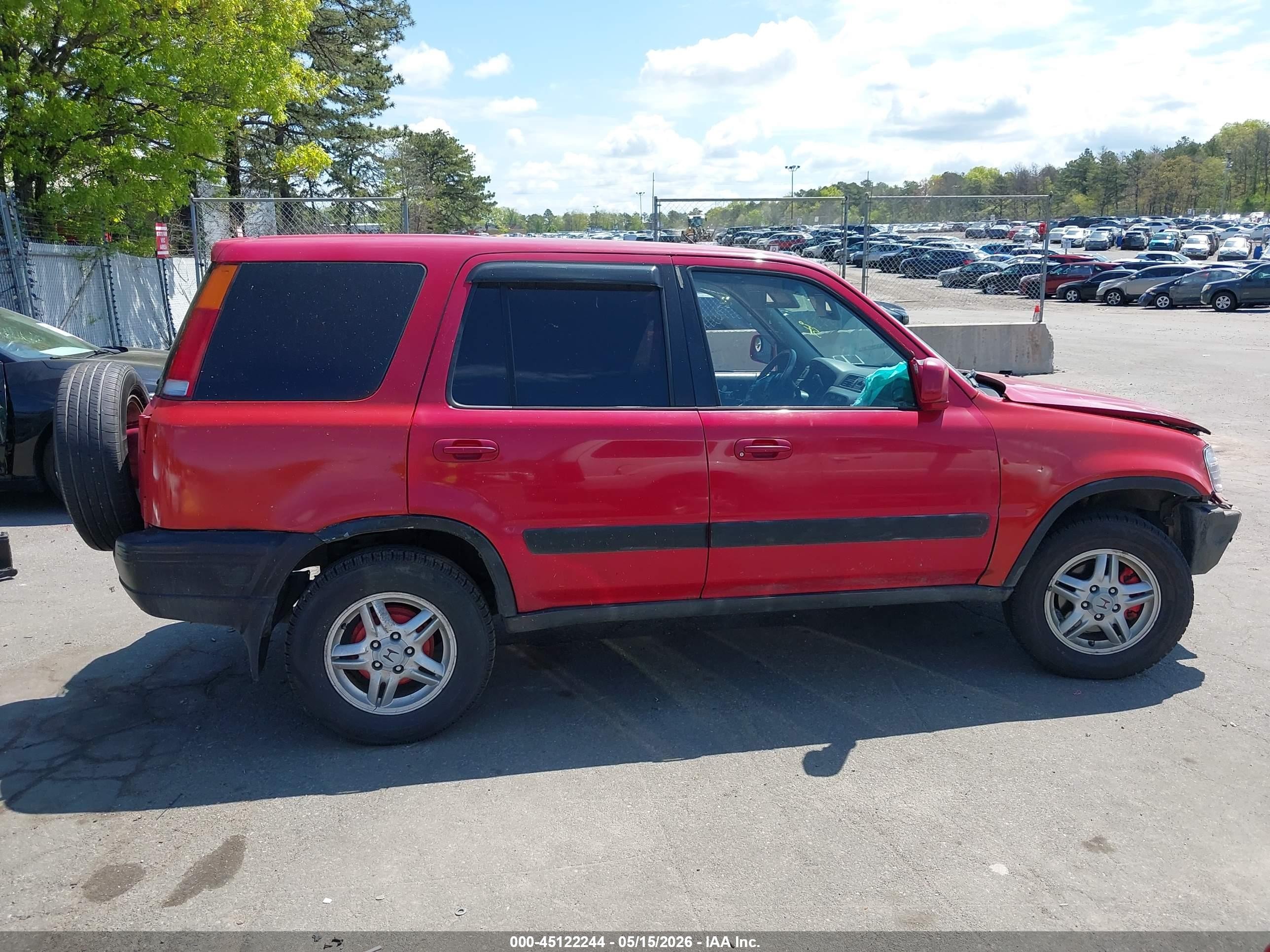2001 Honda Cr-v Ex Red vin: JHLRD18641C041616