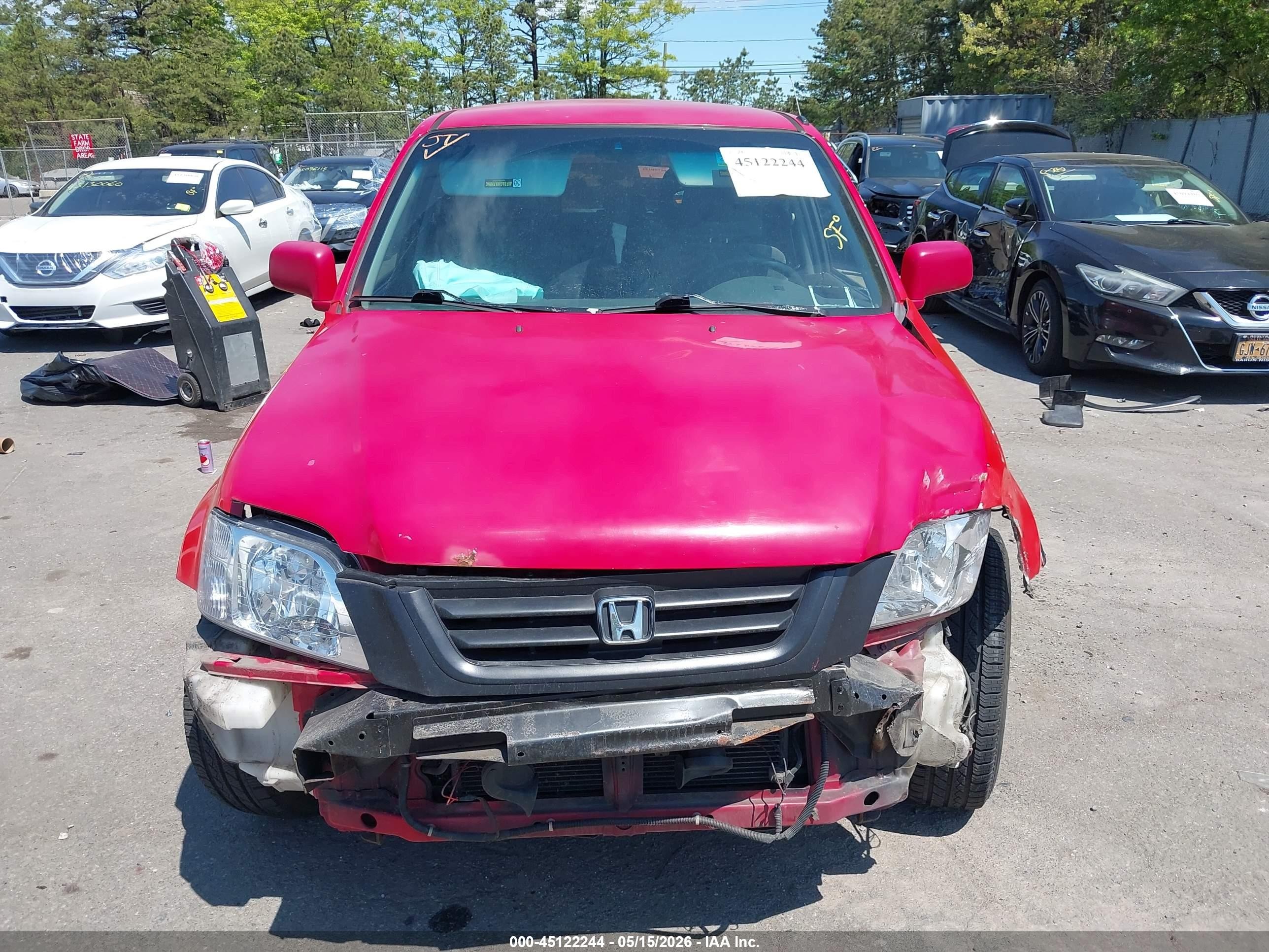 2001 Honda Cr-v Ex Red vin: JHLRD18641C041616