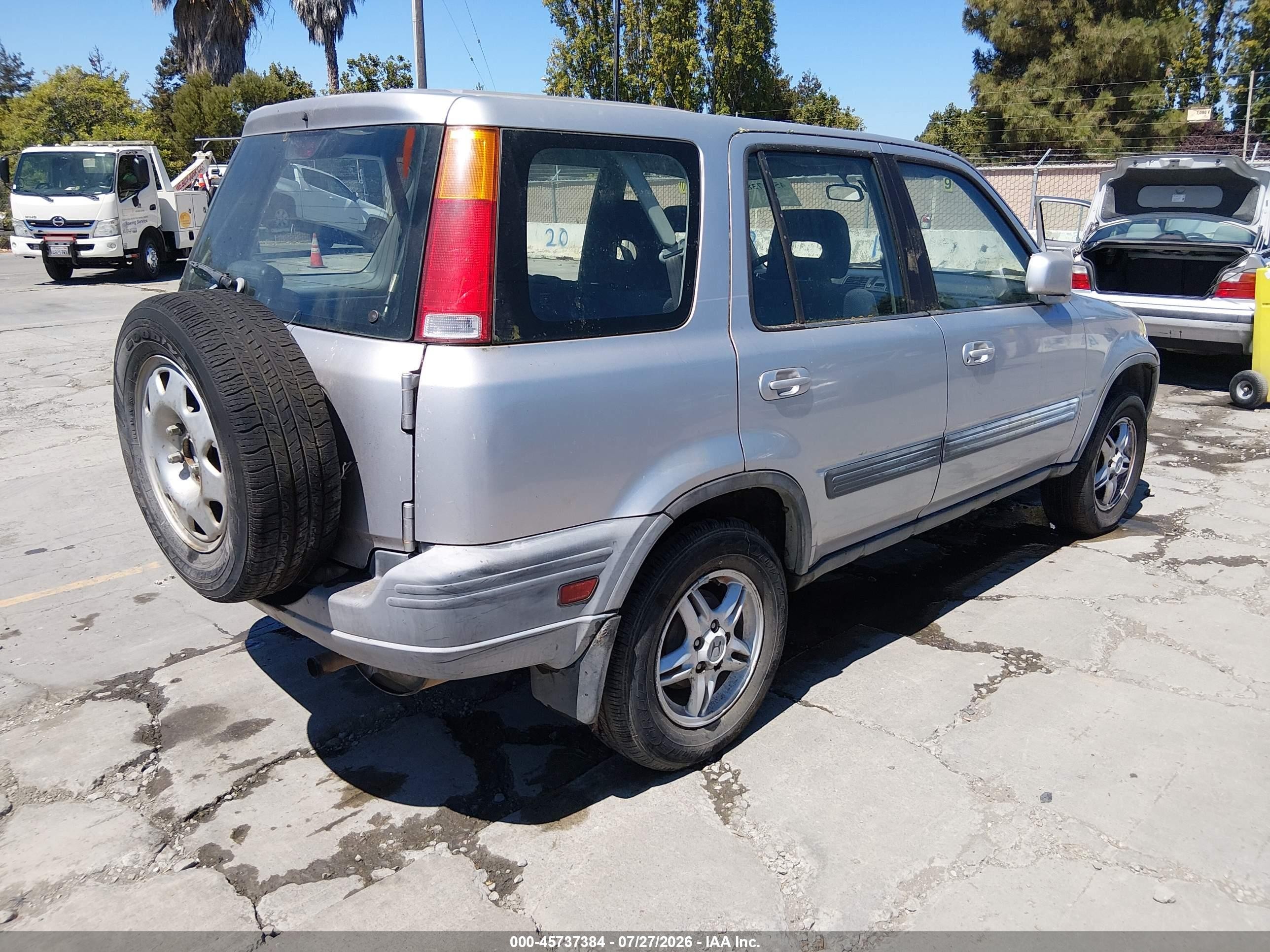 2001 Honda Cr-v Ex Gray vin: JHLRD18641C045598