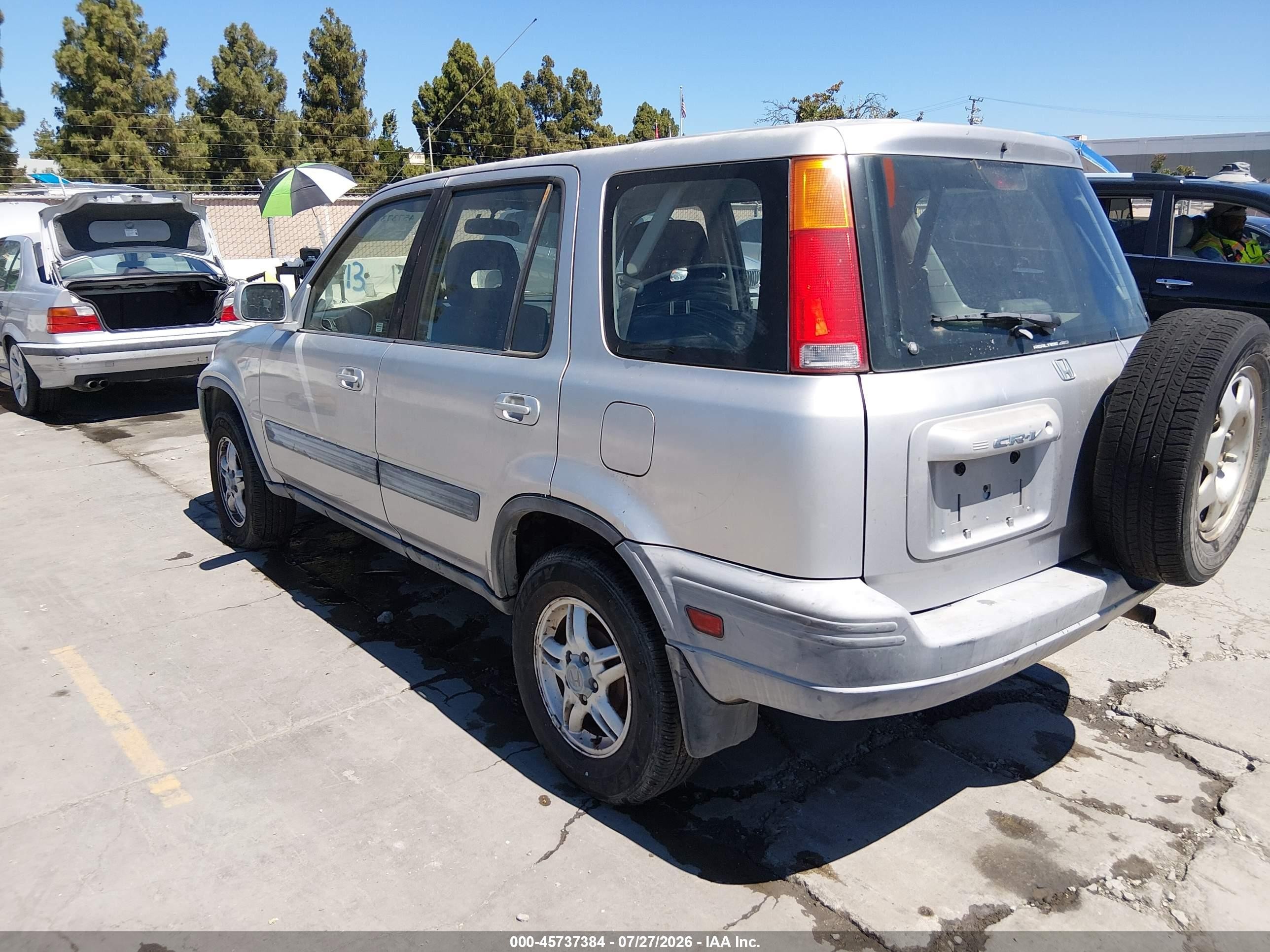 2001 Honda Cr-v Ex Gray vin: JHLRD18641C045598