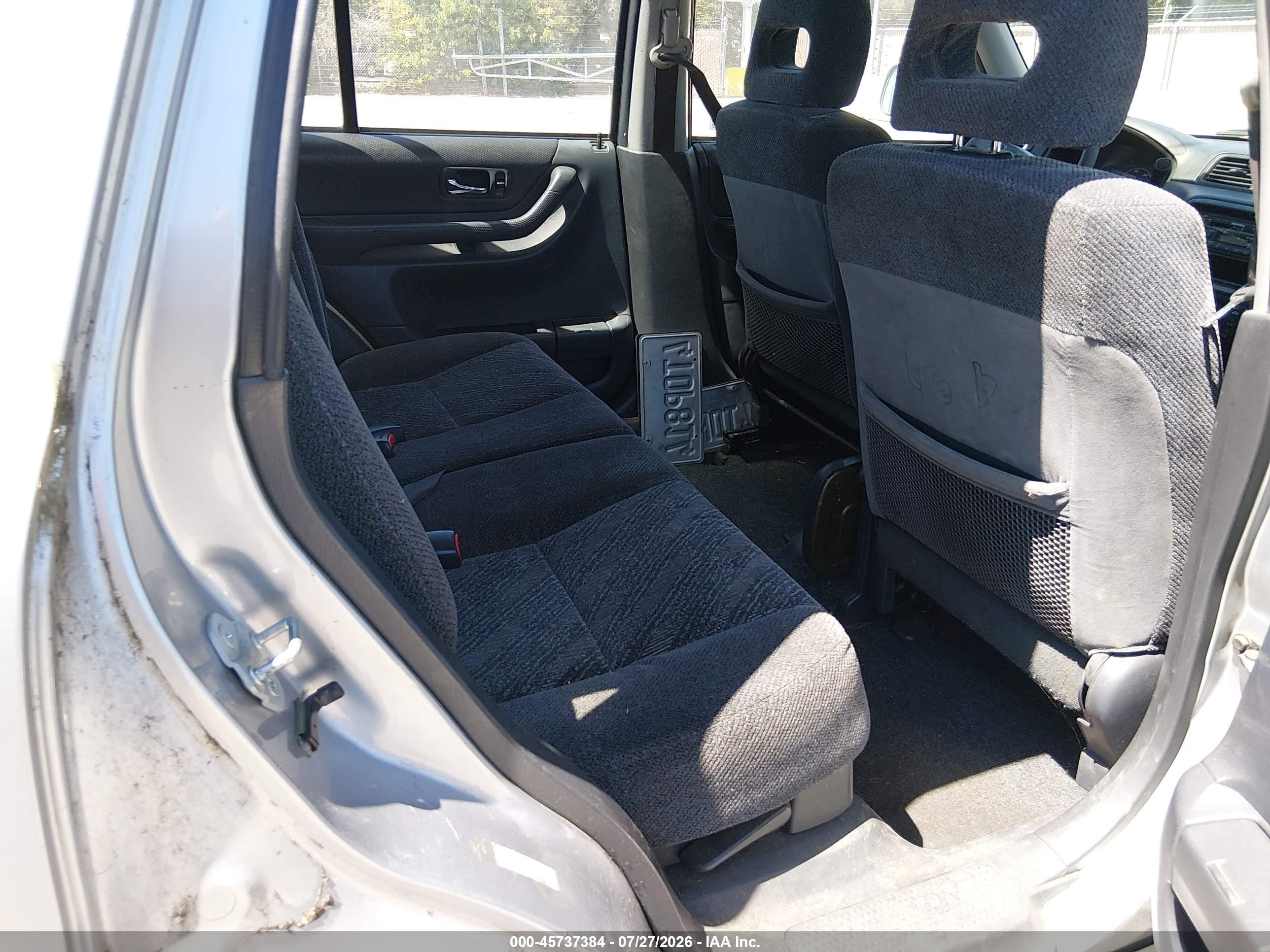 2001 Honda Cr-v Ex Gray vin: JHLRD18641C045598