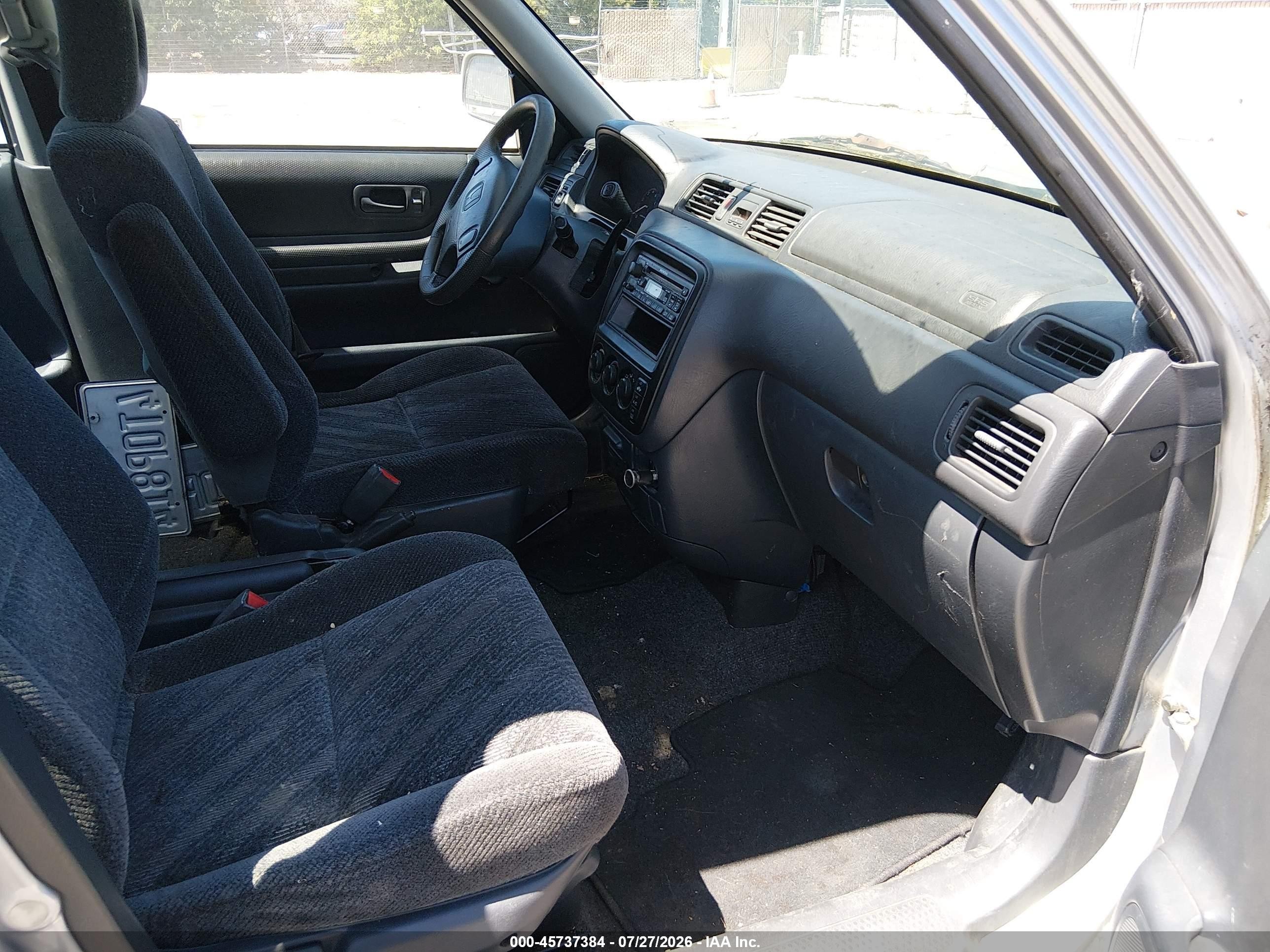 2001 Honda Cr-v Ex Gray vin: JHLRD18641C045598