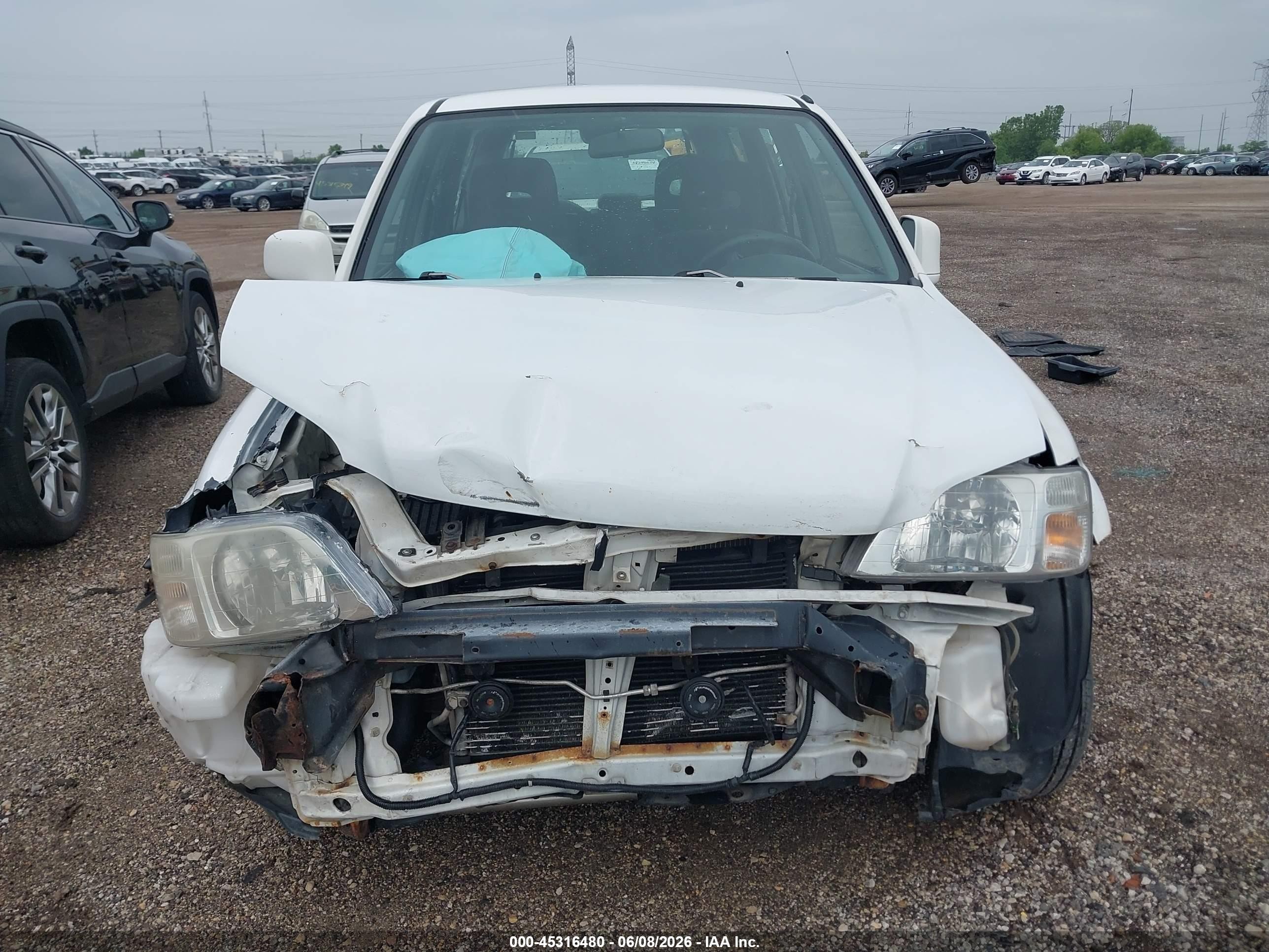 1999 Honda Cr-v Ex White vin: JHLRD1864XC047702