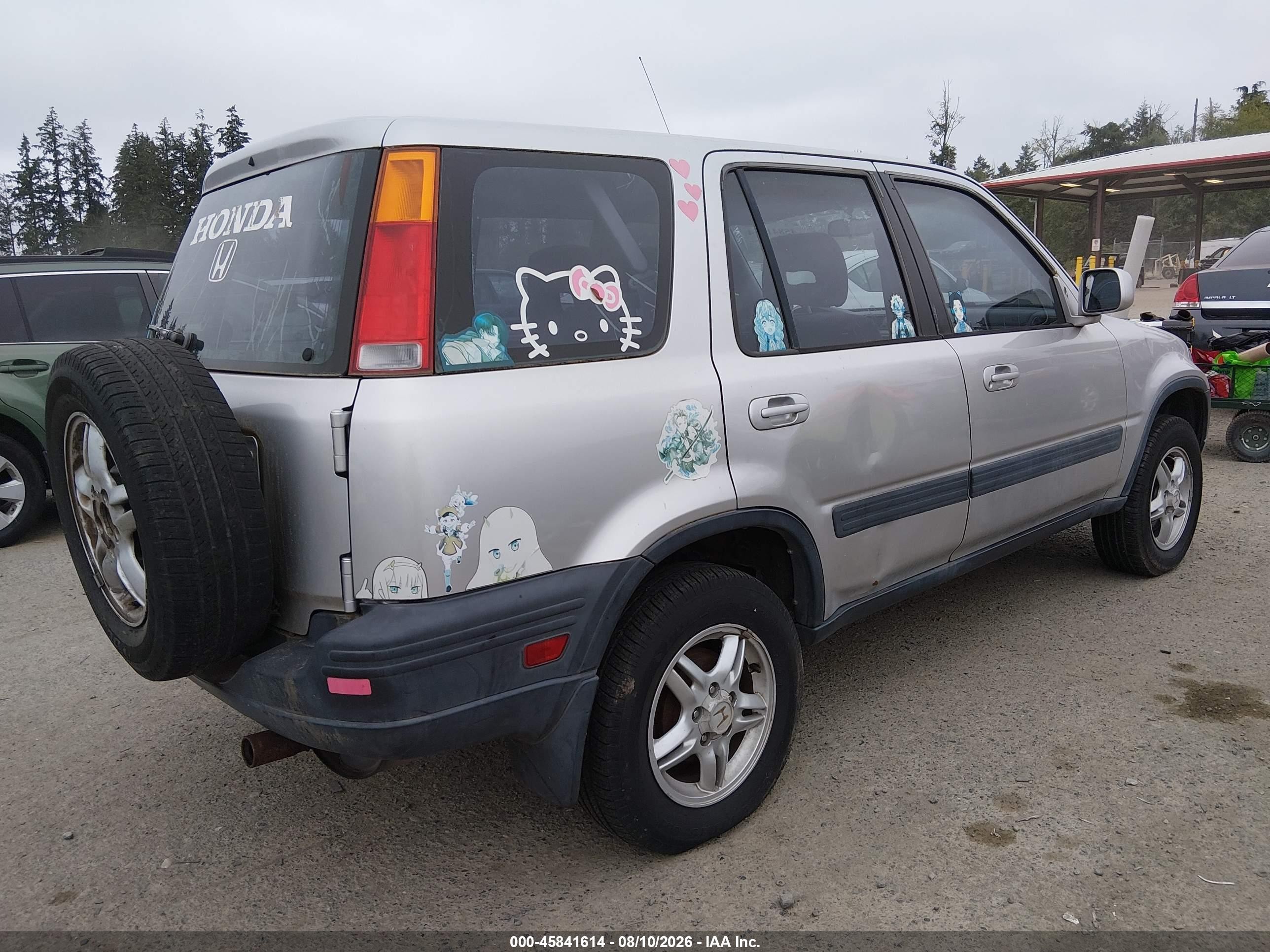 1998 Honda Cr-v Ex Silver vin: JHLRD1865WC090931