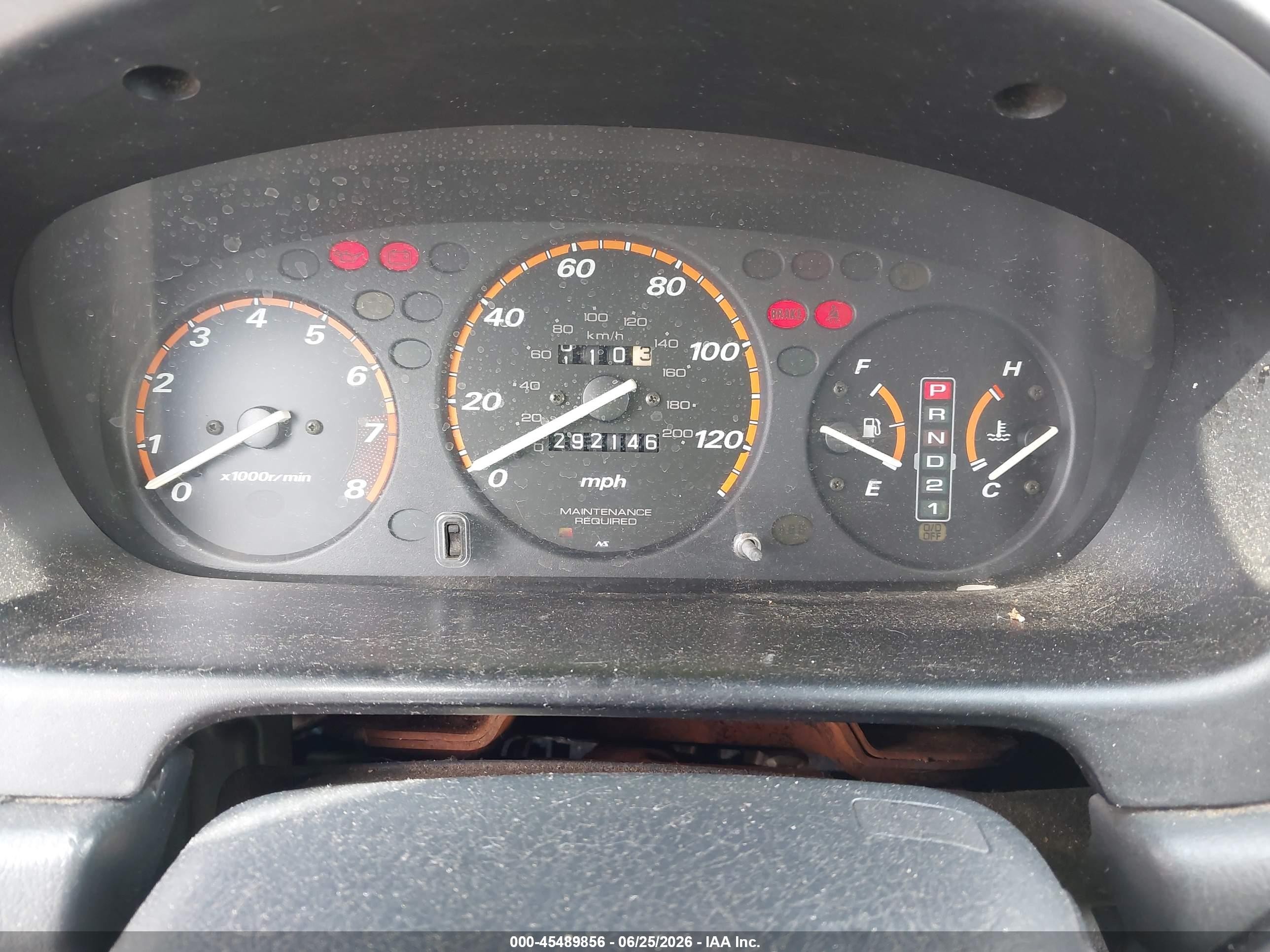 2001 Honda Cr-v Ex Green vin: JHLRD18661C016250
