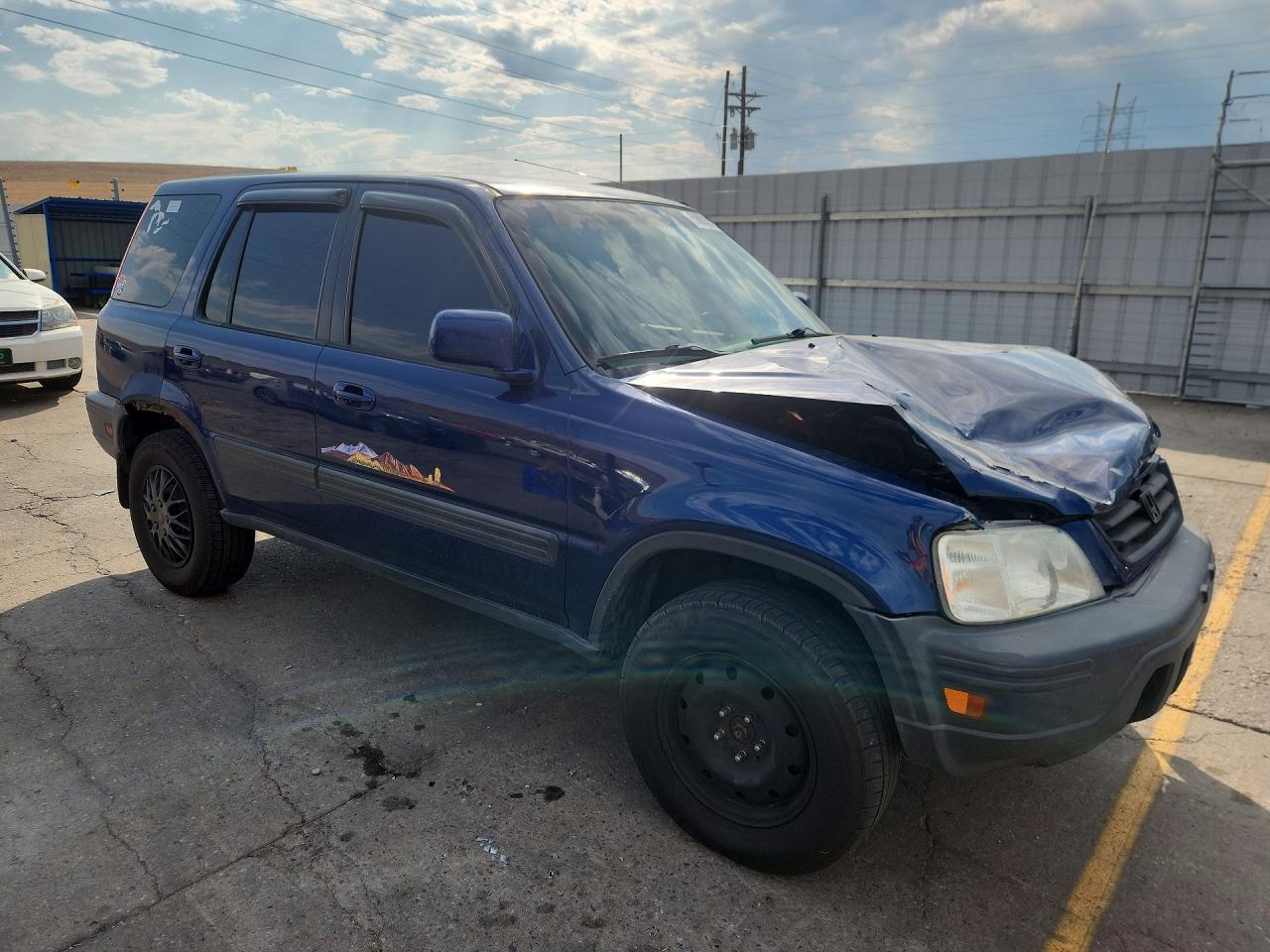 1999 Honda Cr-v Ex Blue vin: JHLRD1866XC060077