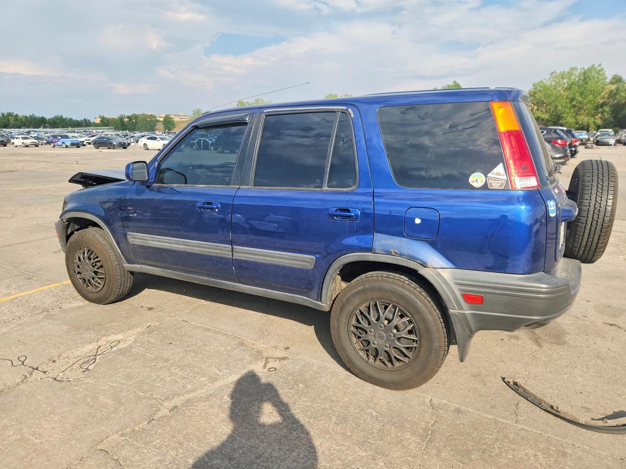 1999 Honda Cr-v Ex Blue vin: JHLRD1866XC060077