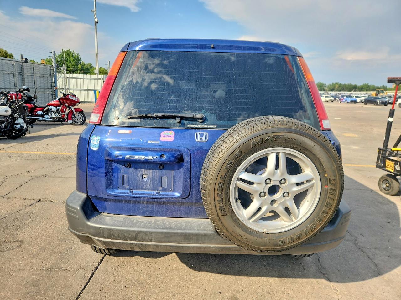 1999 Honda Cr-v Ex Blue vin: JHLRD1866XC060077