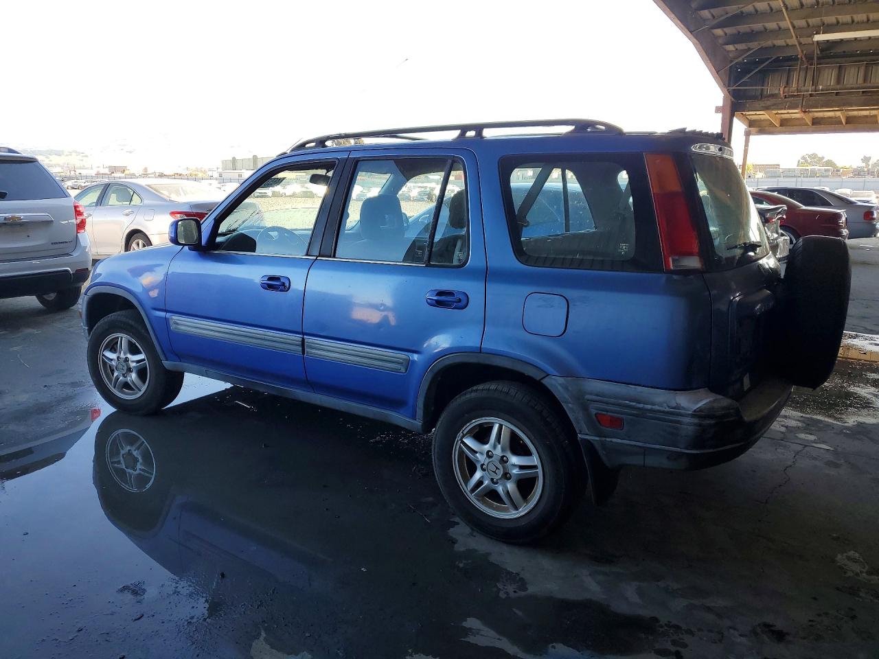 2000 Honda Cr-v Ex Blue vin: JHLRD1866YC017263