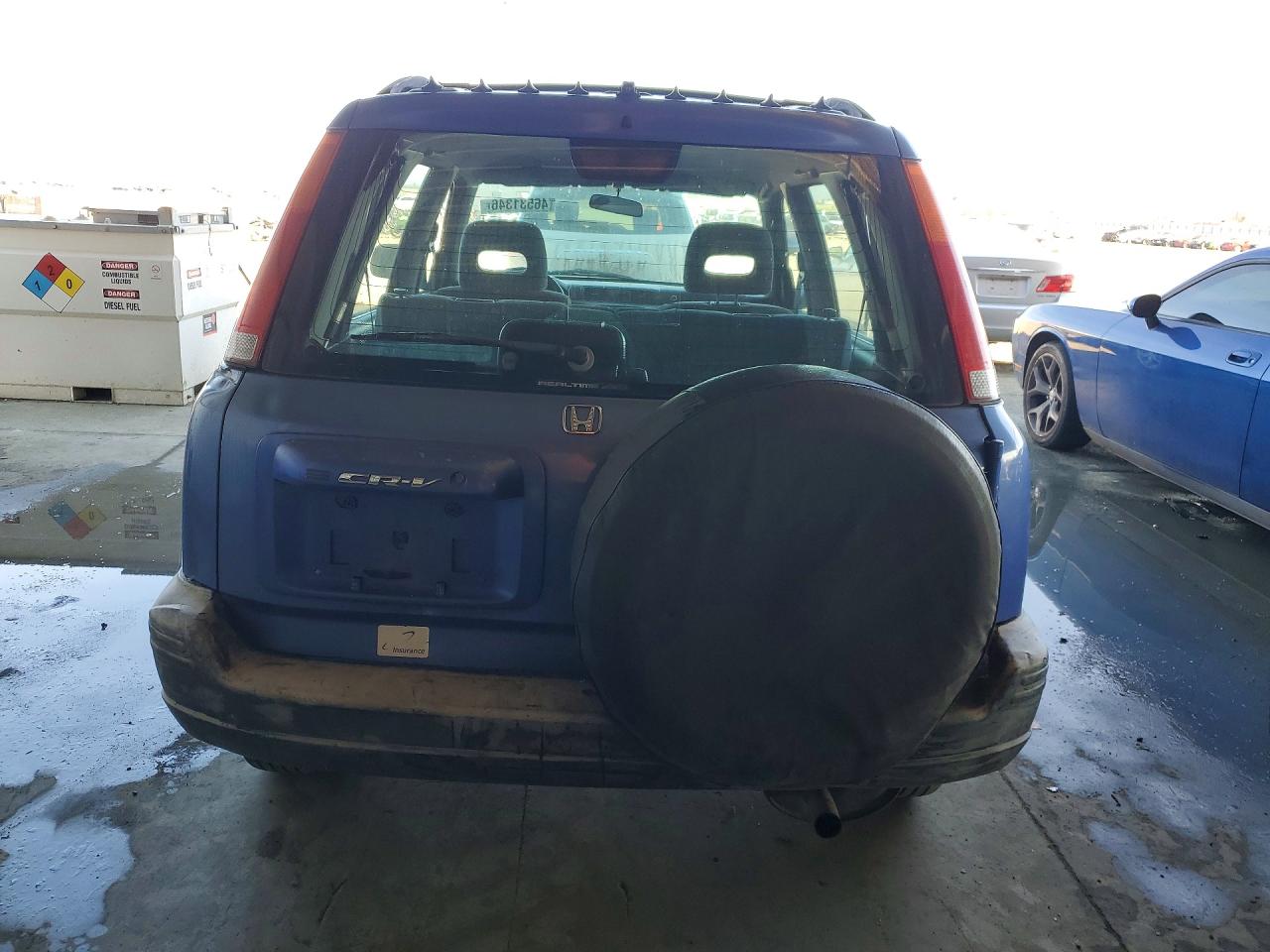 2000 Honda Cr-v Ex Blue vin: JHLRD1866YC017263