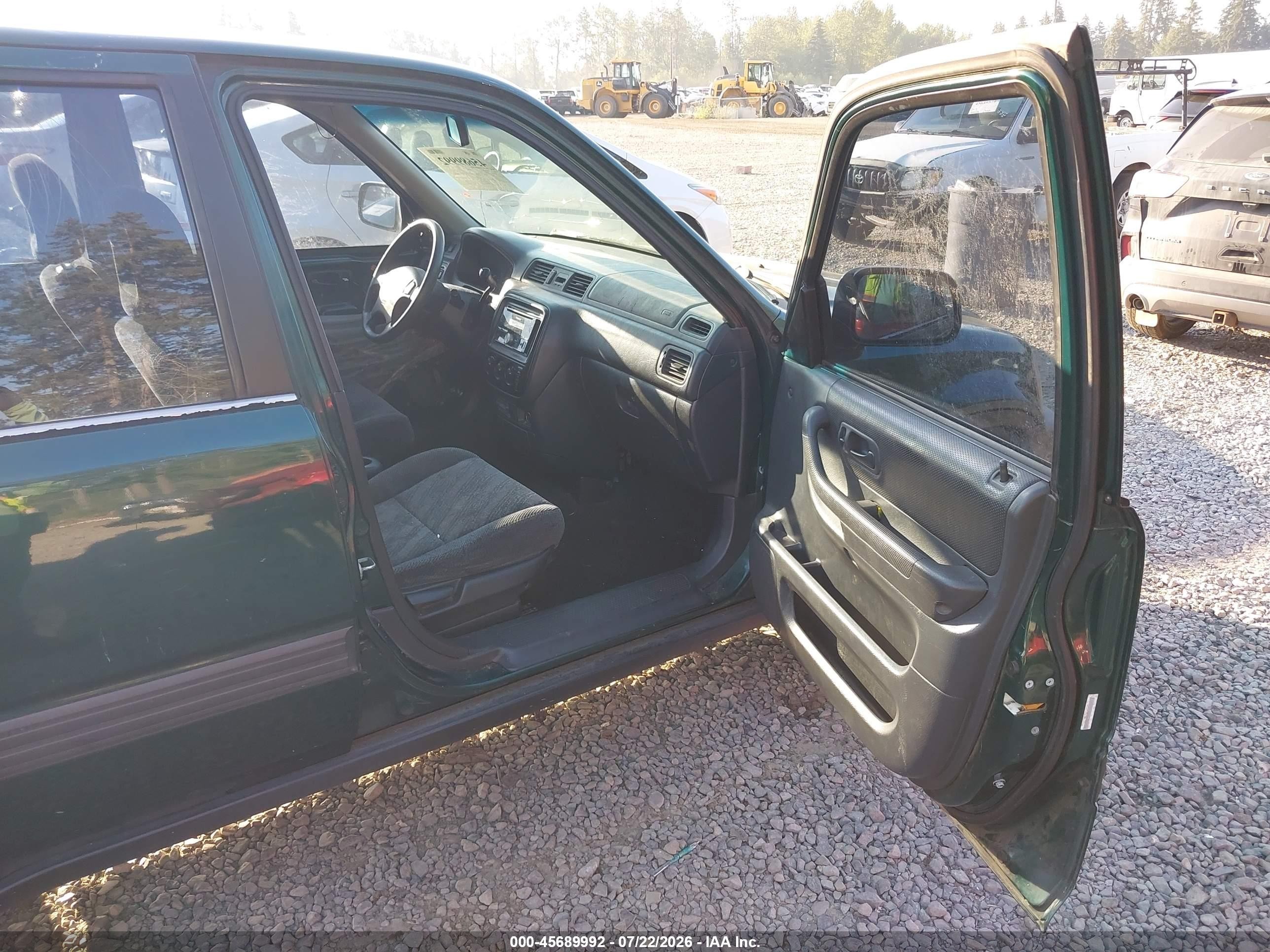 2001 Honda Cr-v Ex Зеленый vin: JHLRD18671C037866