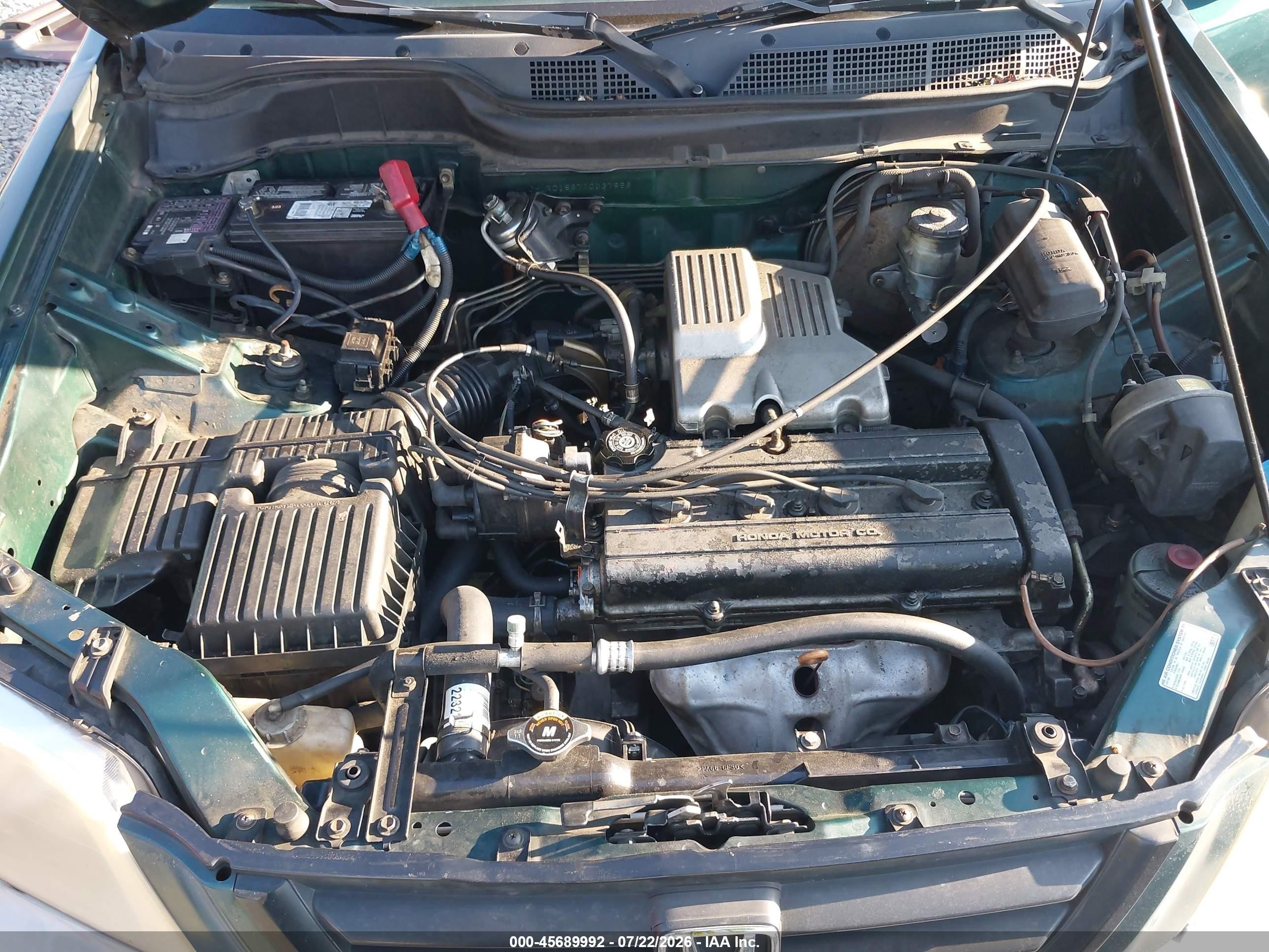 2001 Honda Cr-v Ex Зеленый vin: JHLRD18671C037866