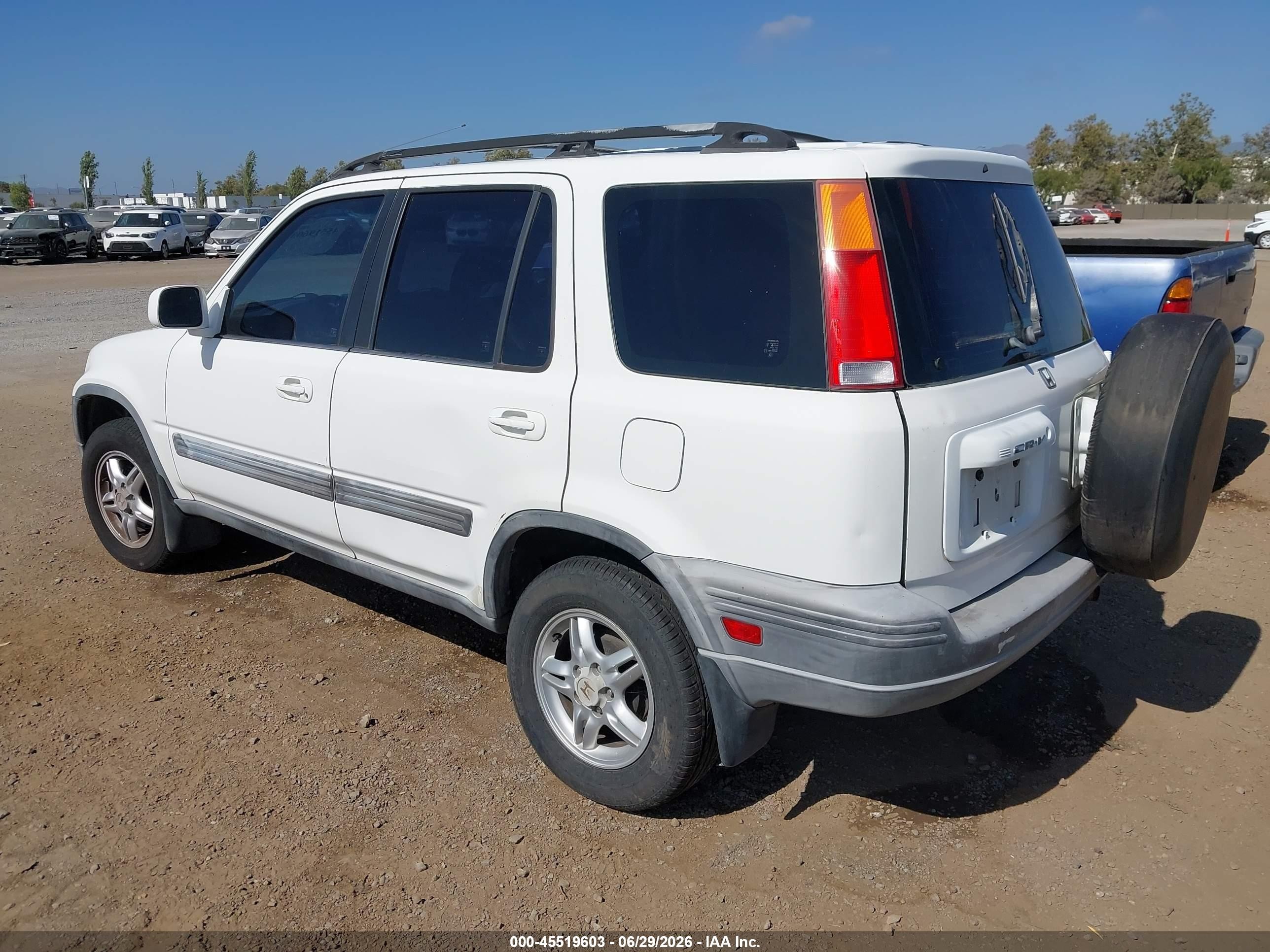 2001 Honda Cr-v Ex White vin: JHLRD18681C014404