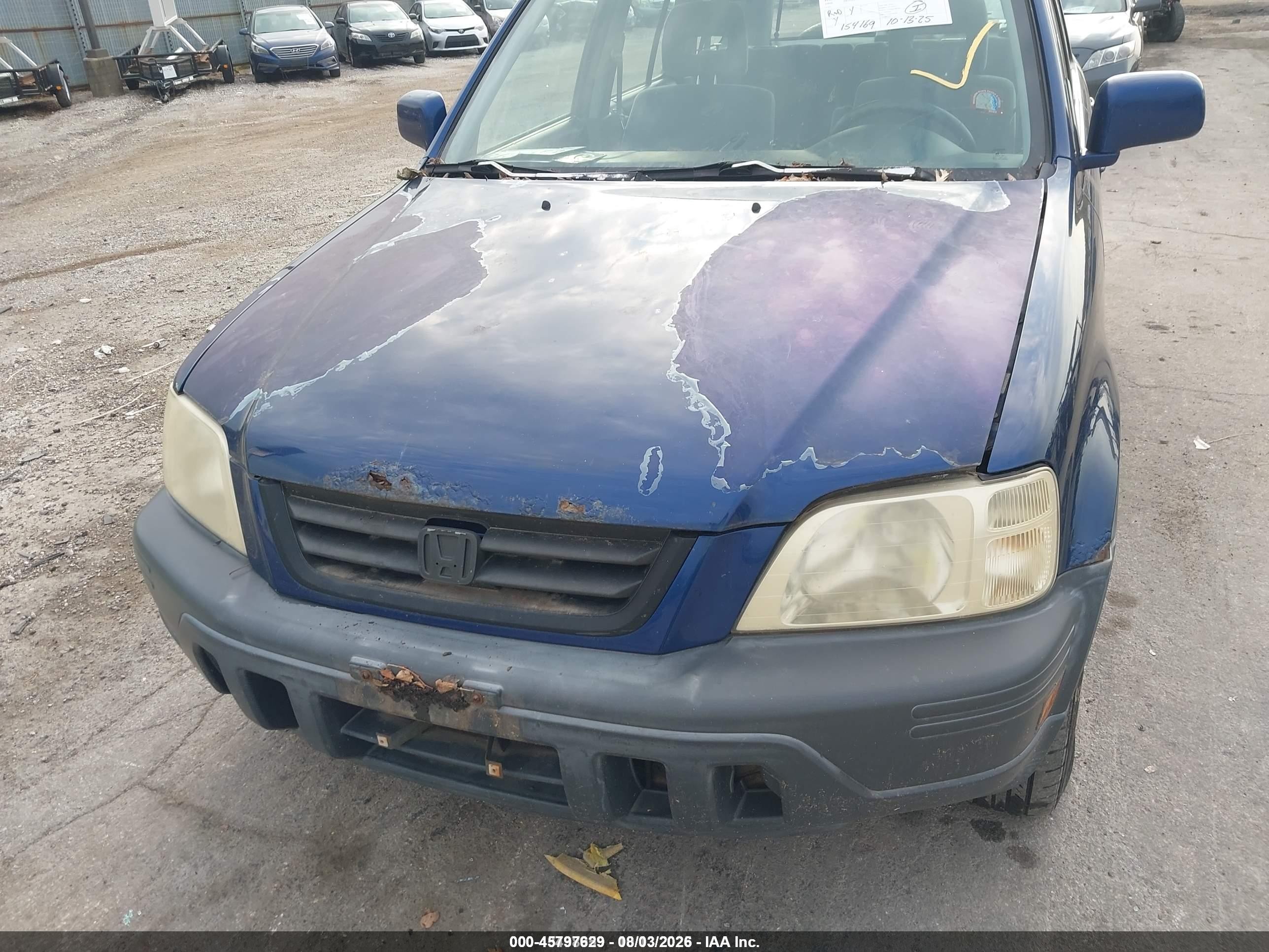 1998 Honda Cr-v Ex Blue vin: JHLRD1869WC066700