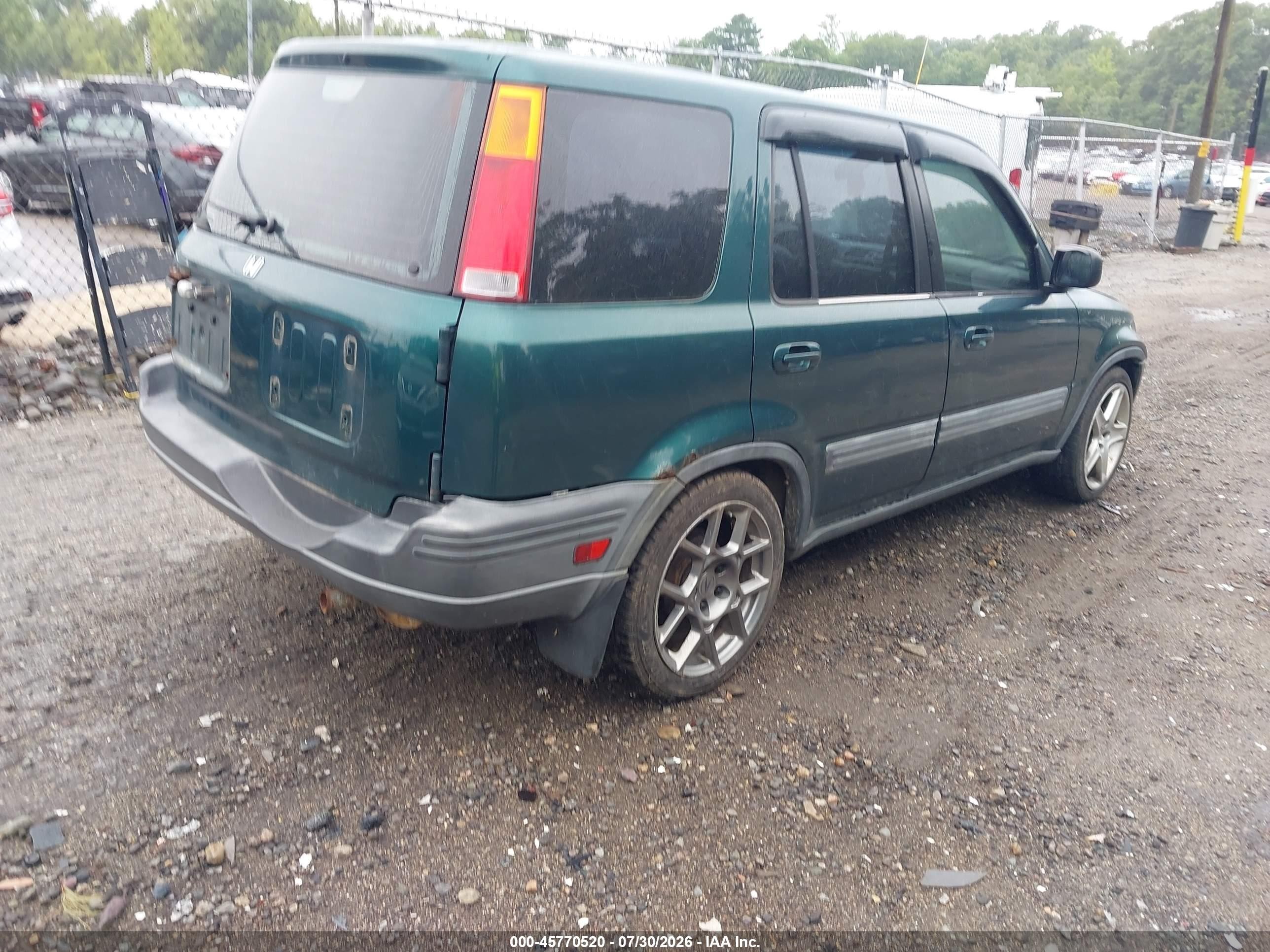 1999 Honda Cr-v Ex Green vin: JHLRD1869XC050109