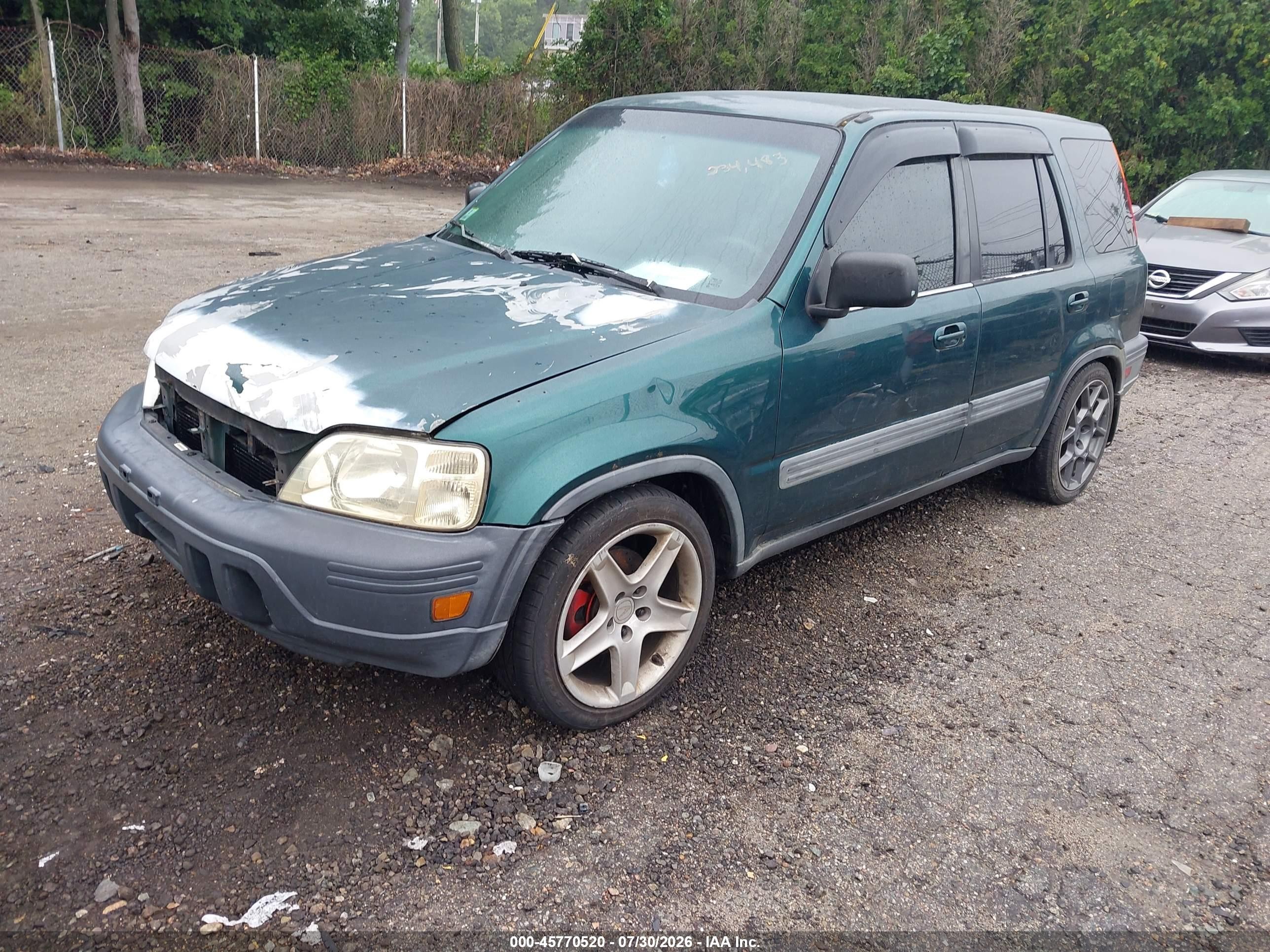 1999 Honda Cr-v Ex Green vin: JHLRD1869XC050109