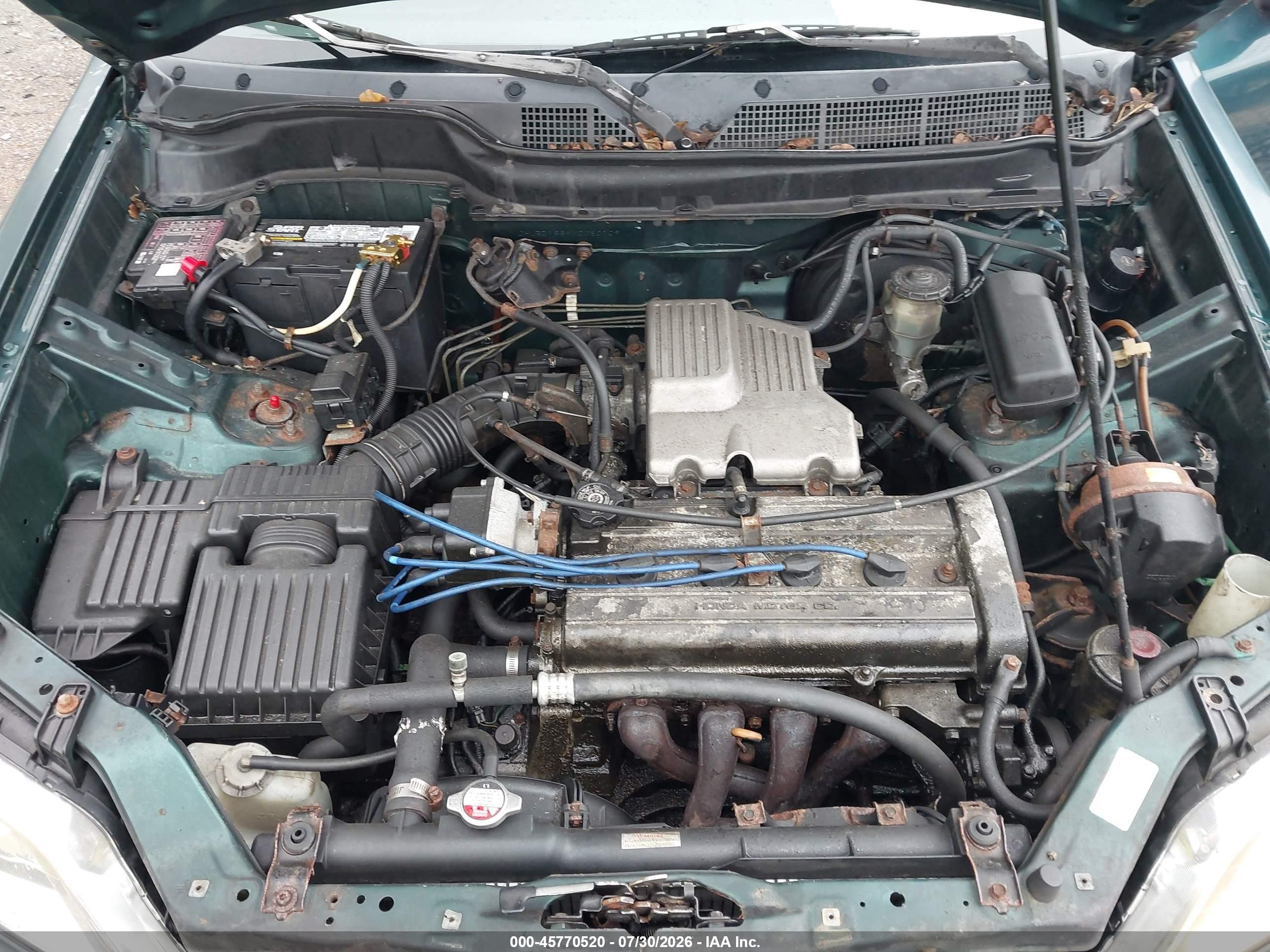 1999 Honda Cr-v Ex Green vin: JHLRD1869XC050109