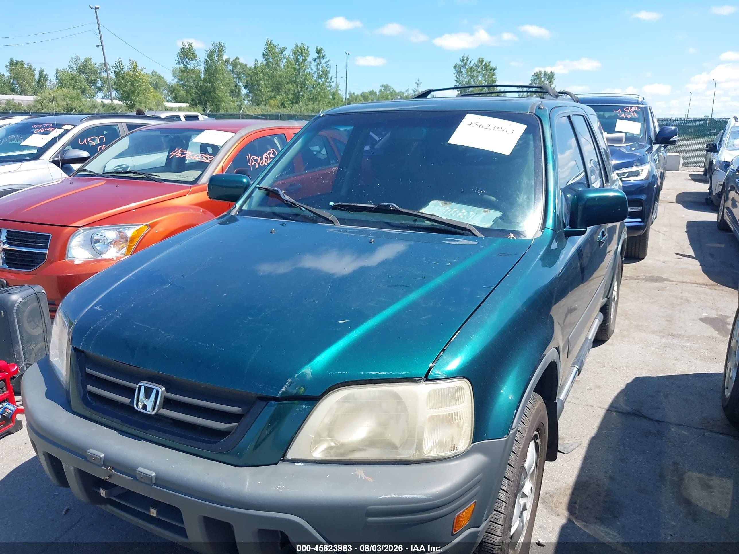 2000 Honda Cr-v Ex Green vin: JHLRD1869YC018794