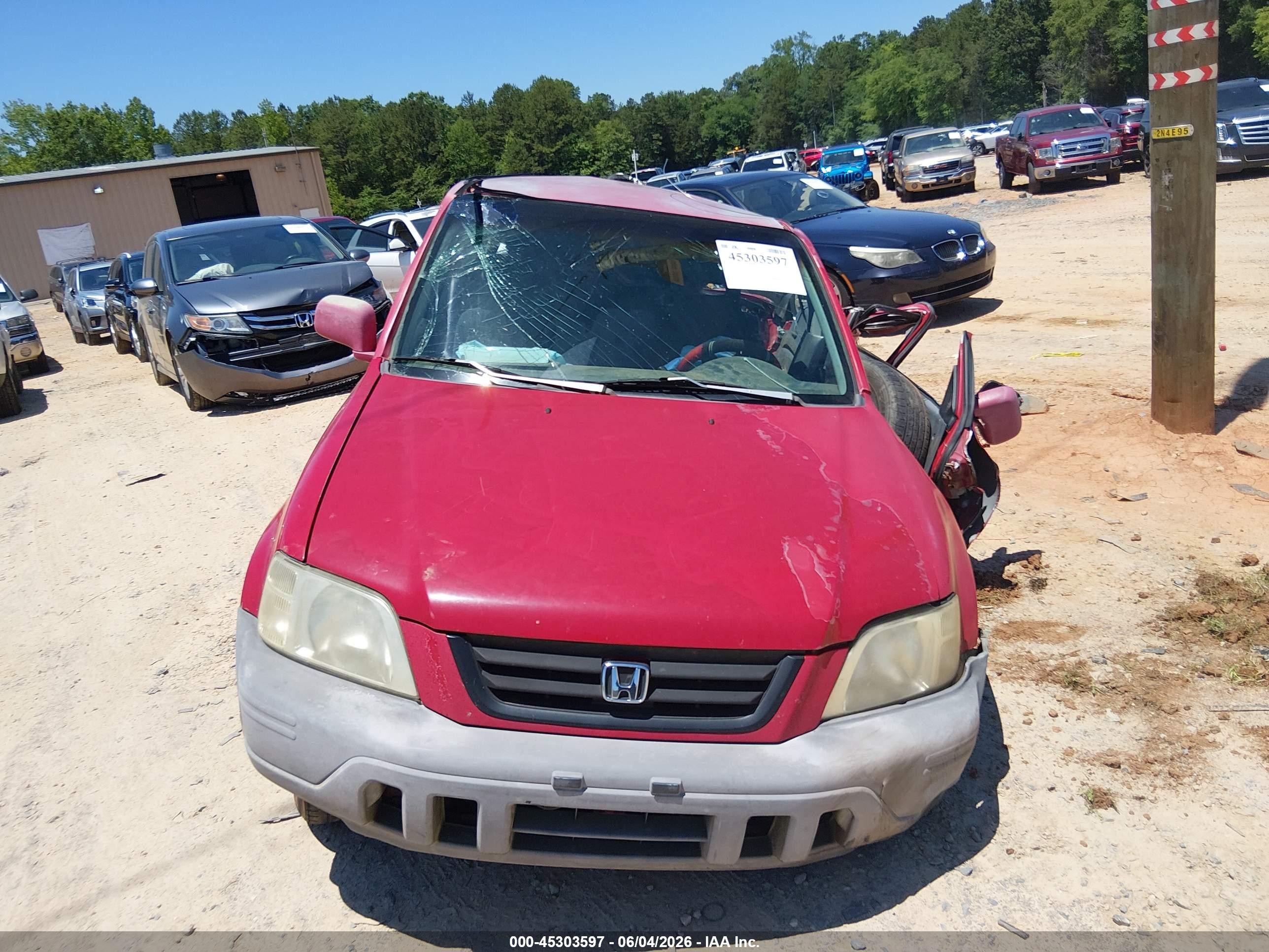 2000 Honda Cr-v Ex Red vin: JHLRD1869YC024398