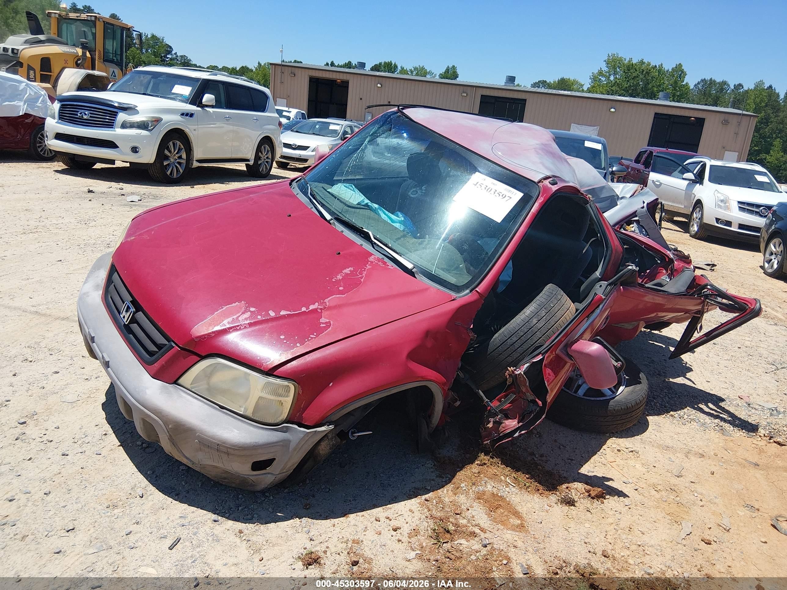 2000 Honda Cr-v Ex Red vin: JHLRD1869YC024398