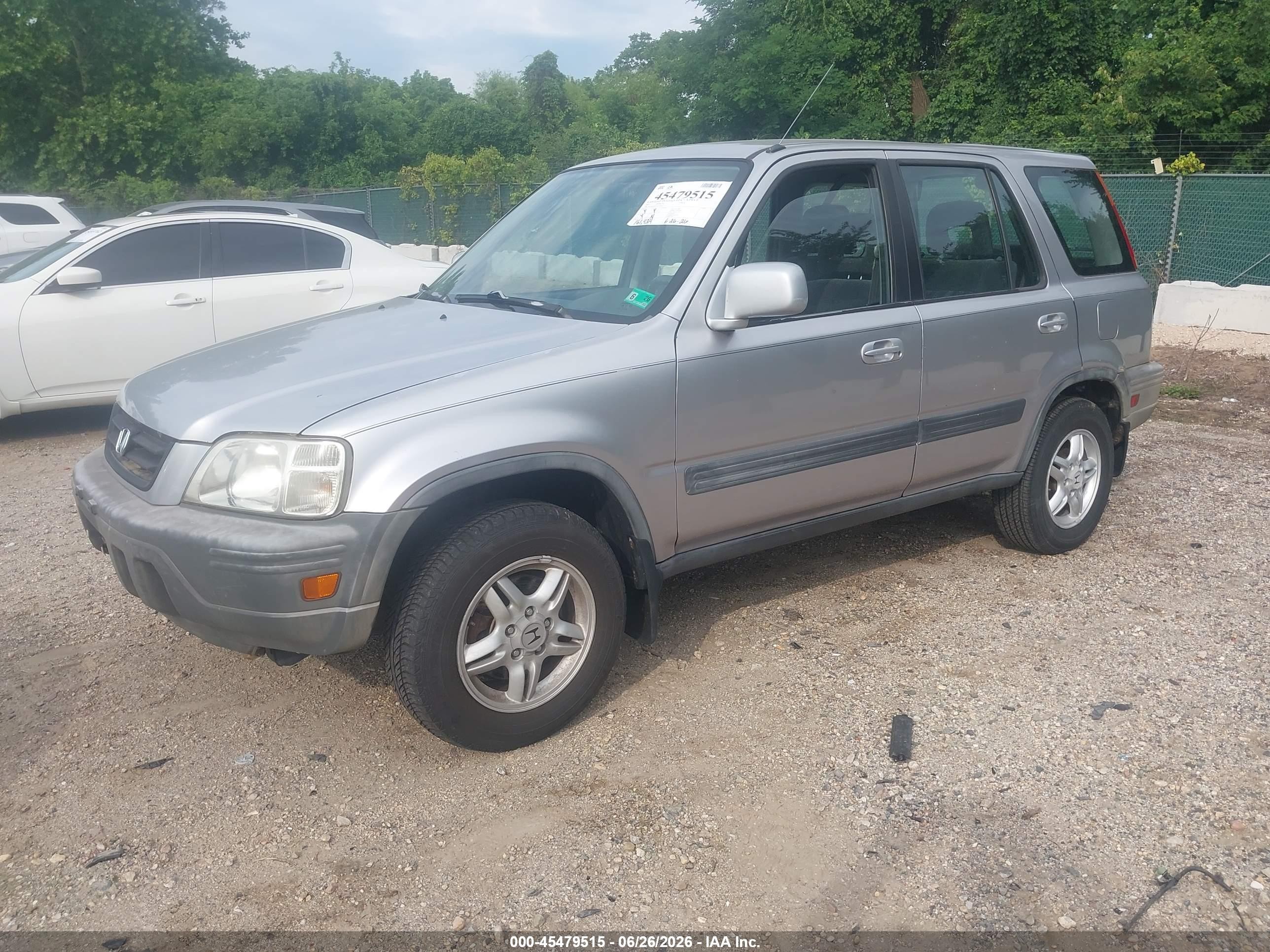 2001 Honda Cr-v Ex Silver vin: JHLRD186X1C036016