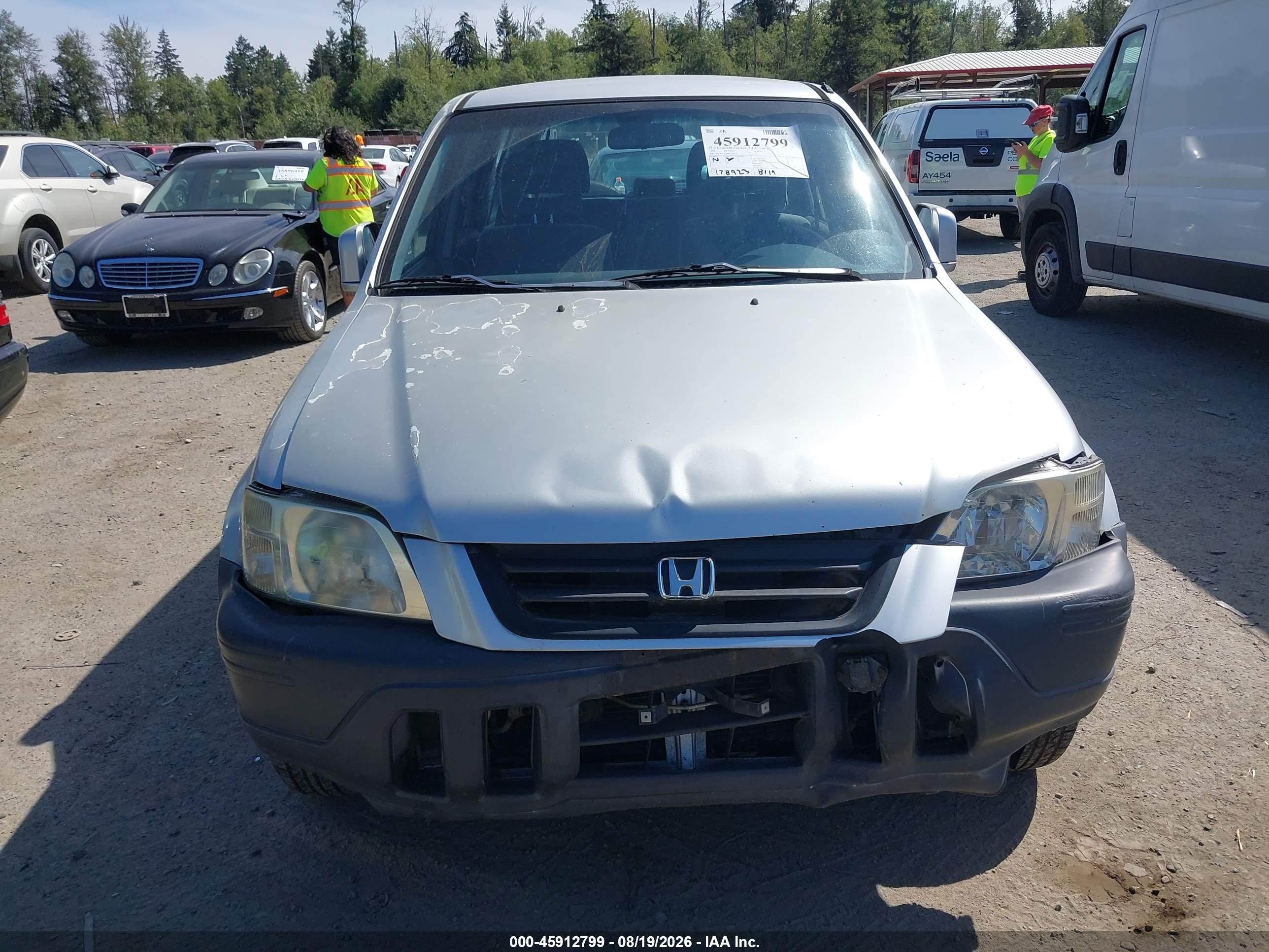 1998 Honda Cr-v Ex Silver vin: JHLRD186XWC034225