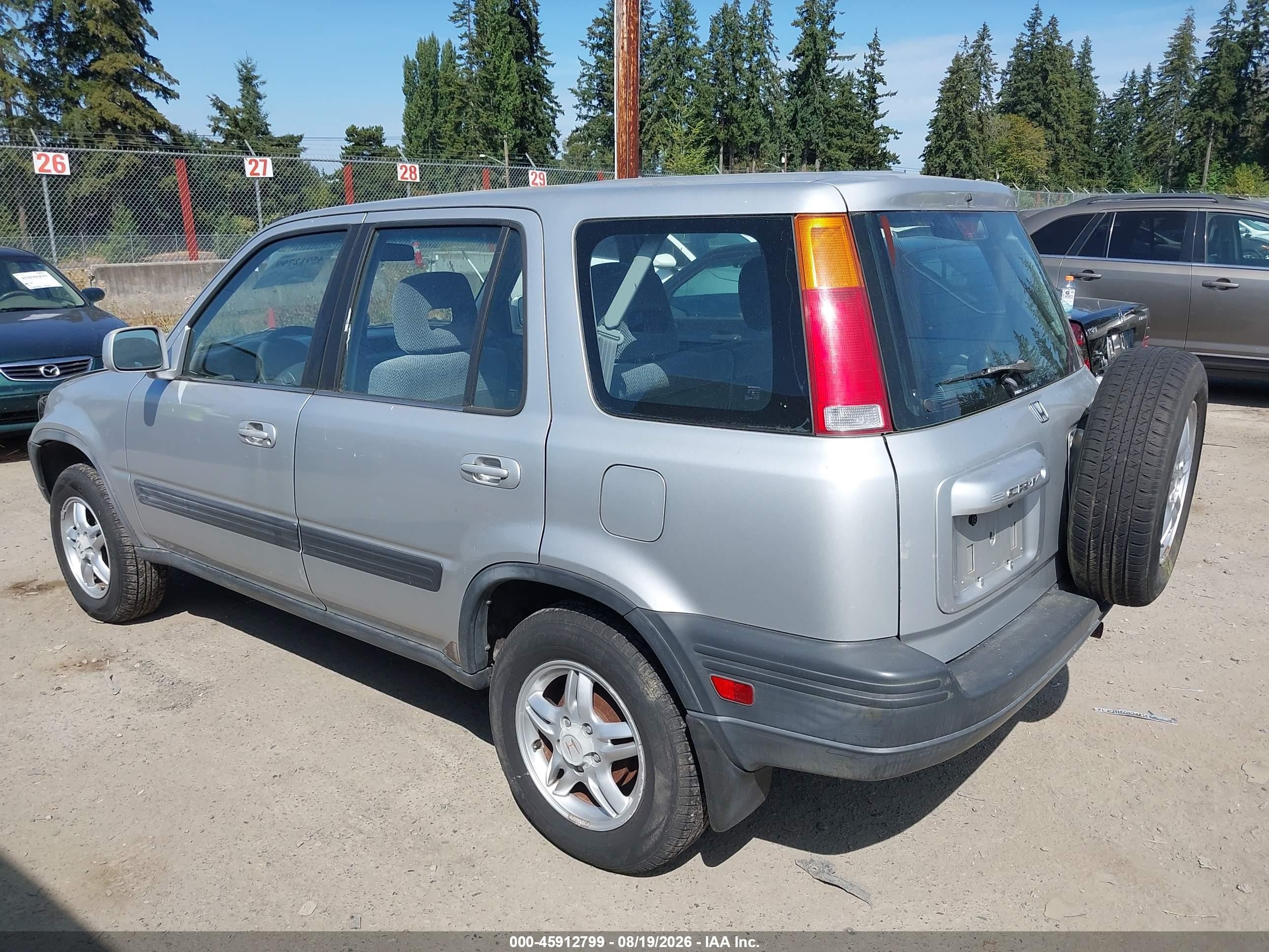 1998 Honda Cr-v Ex Silver vin: JHLRD186XWC034225