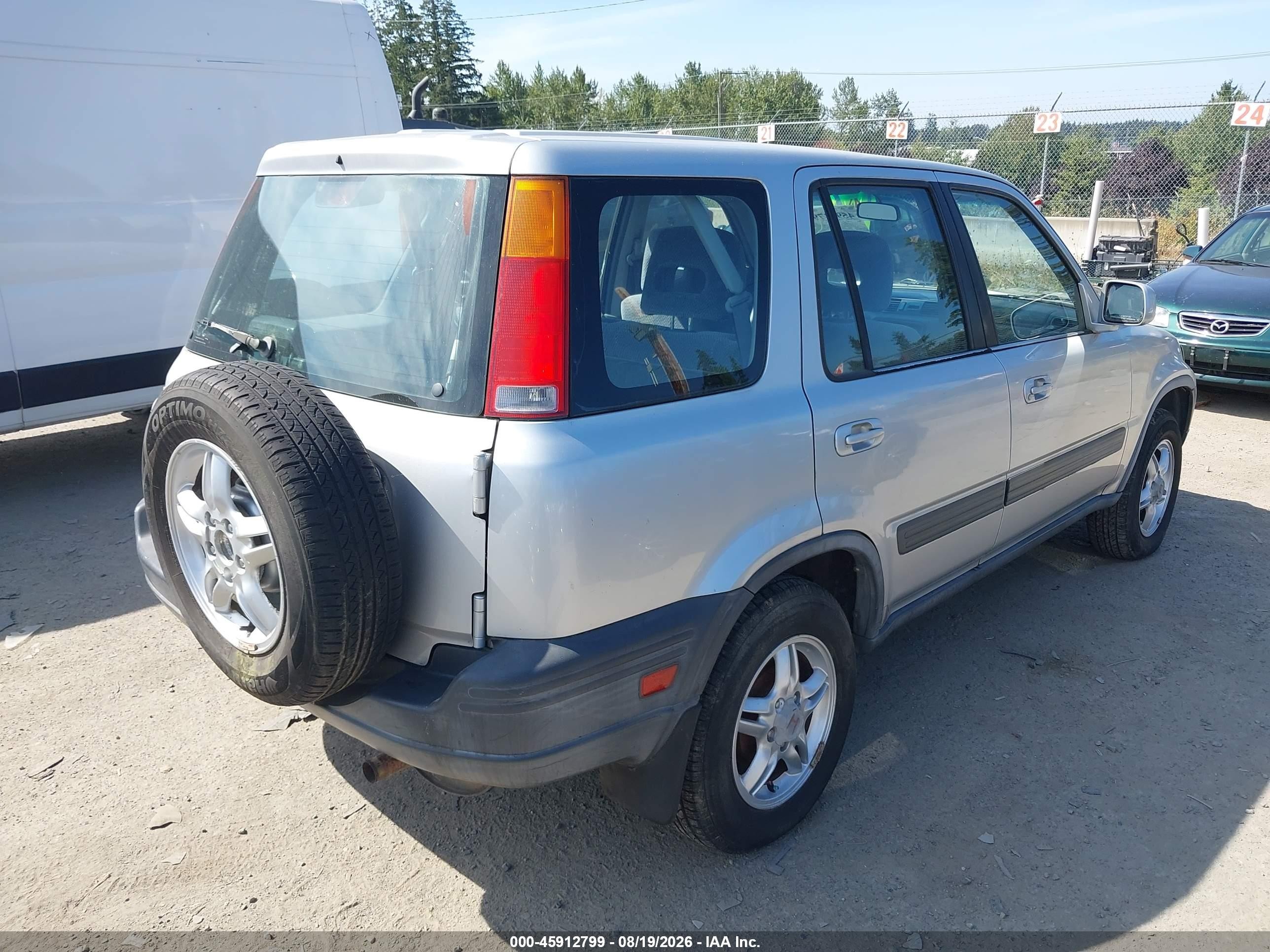 1998 Honda Cr-v Ex Silver vin: JHLRD186XWC034225