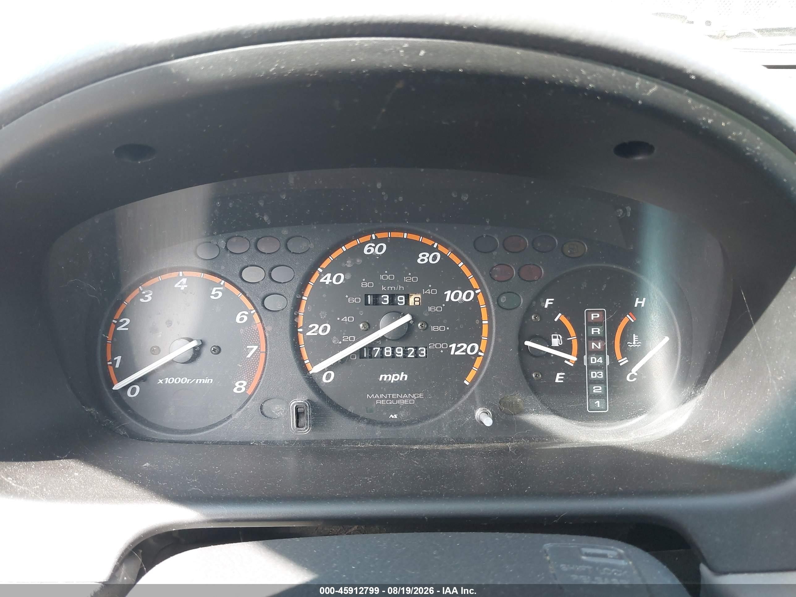 1998 Honda Cr-v Ex Silver vin: JHLRD186XWC034225