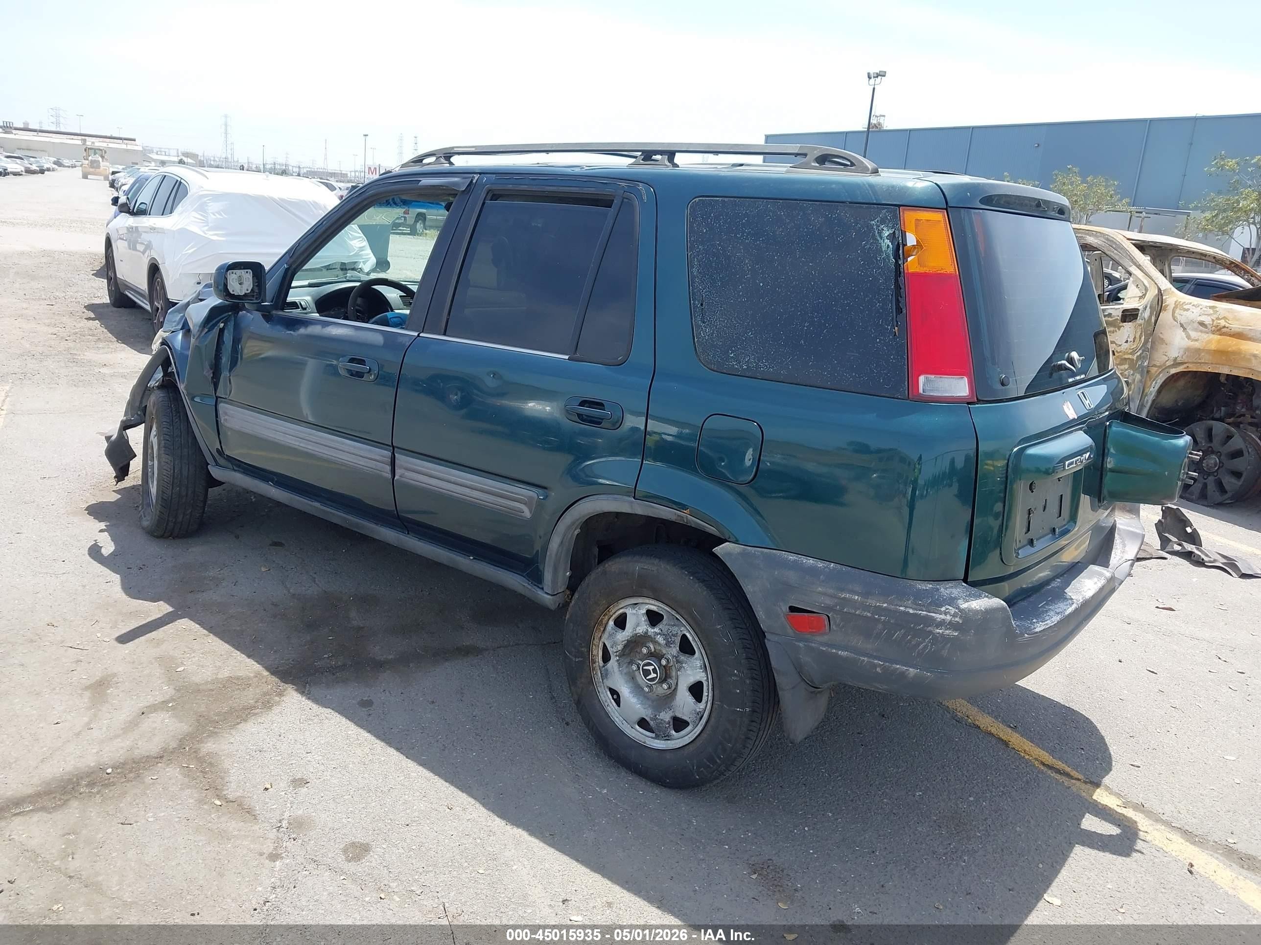 1998 Honda Cr-v Ex Green vin: JHLRD186XWC070528