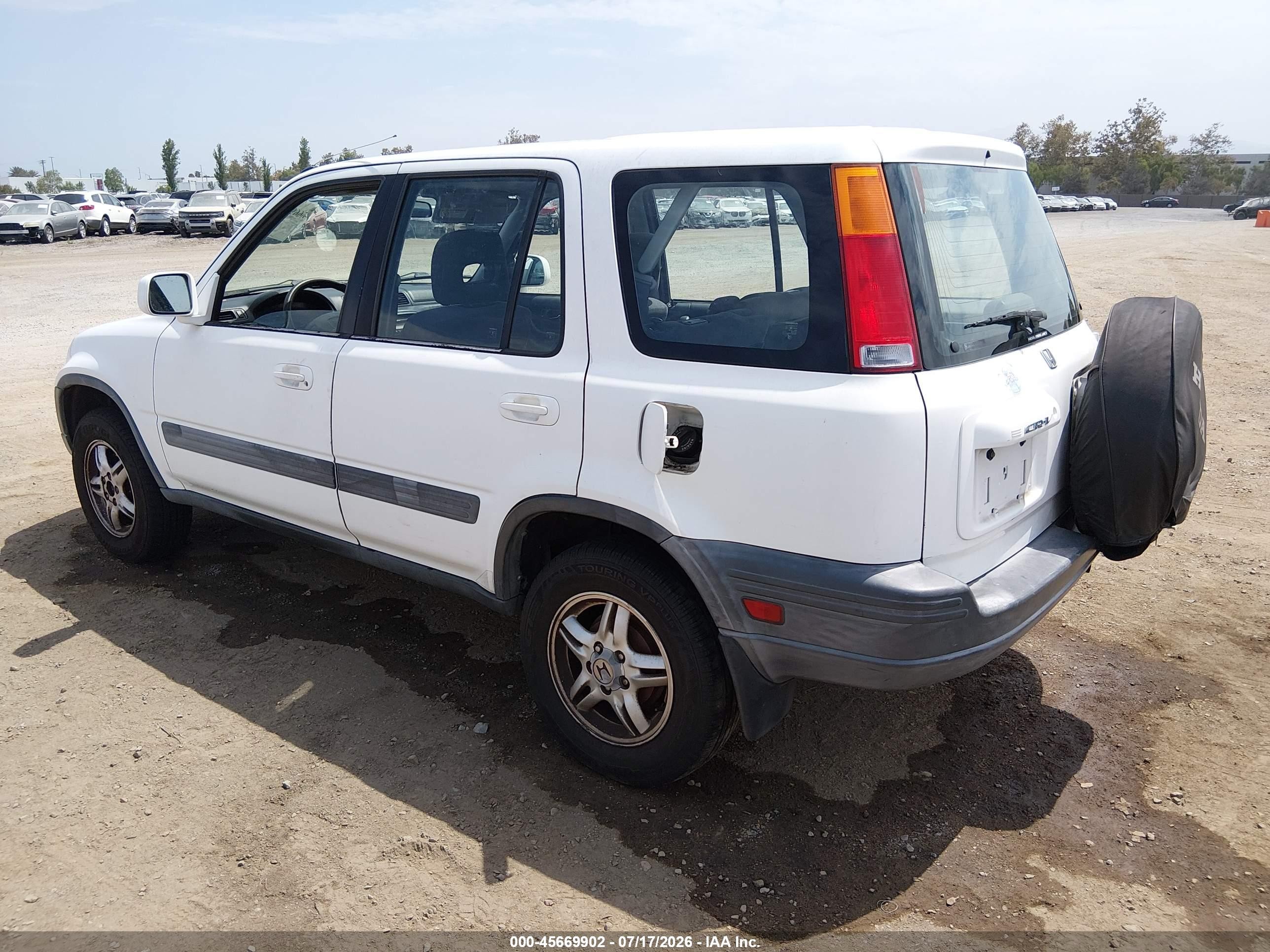 1999 Honda Cr-v Ex White vin: JHLRD186XXC001775