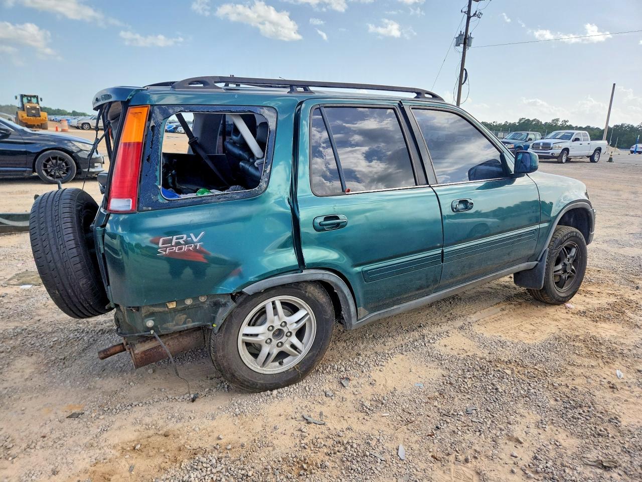 2001 Honda Cr-v Se Green vin: JHLRD18751C050057