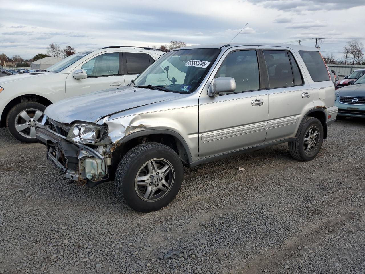 2001 Honda Cr-v Se Silver vin: JHLRD18751S008137