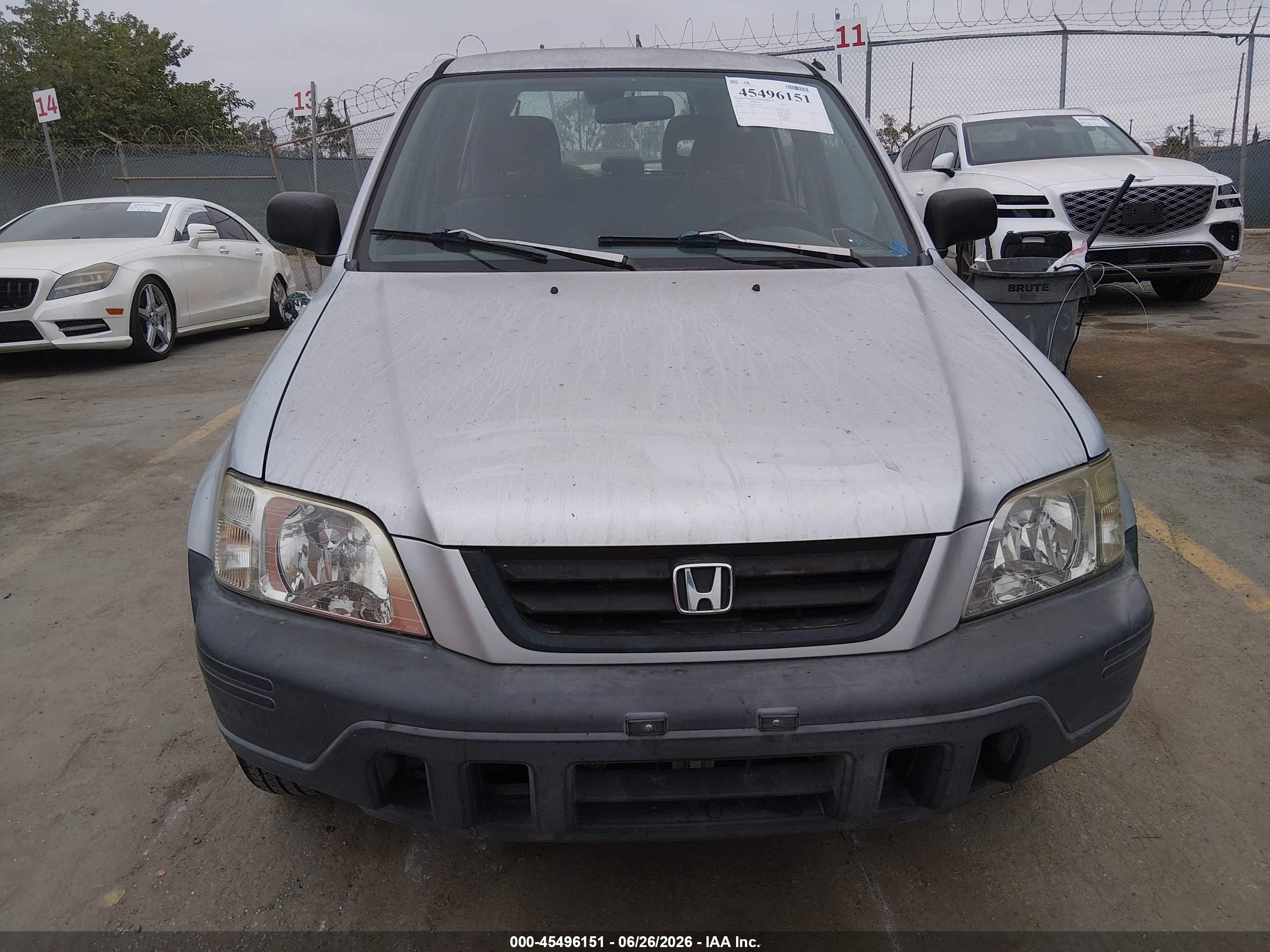 1998 Honda Cr-v Lx Silver vin: JHLRD2840WC009581